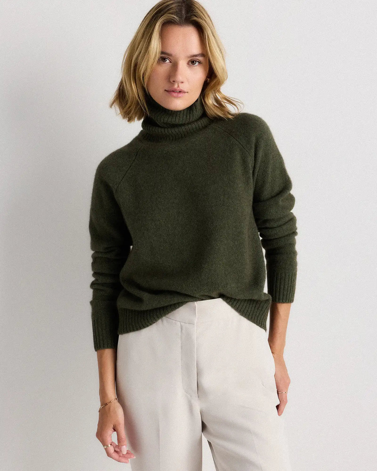 100% Yak Wool Turtleneck Sweater