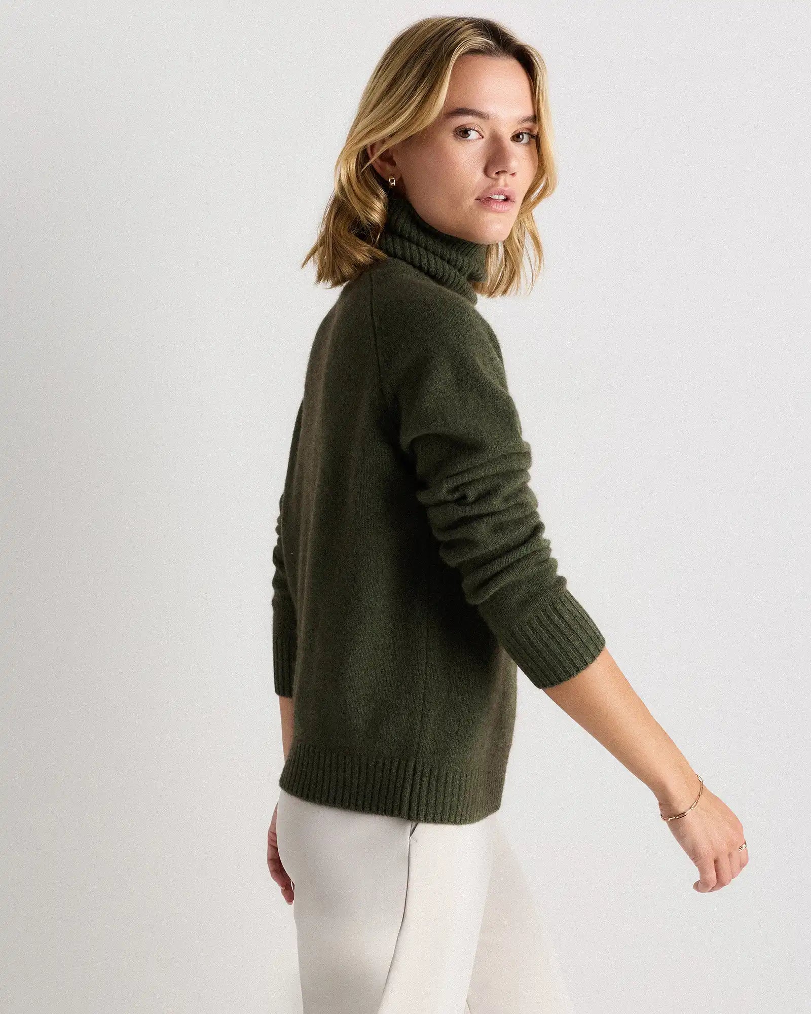 100% Yak Wool Turtleneck Sweater
