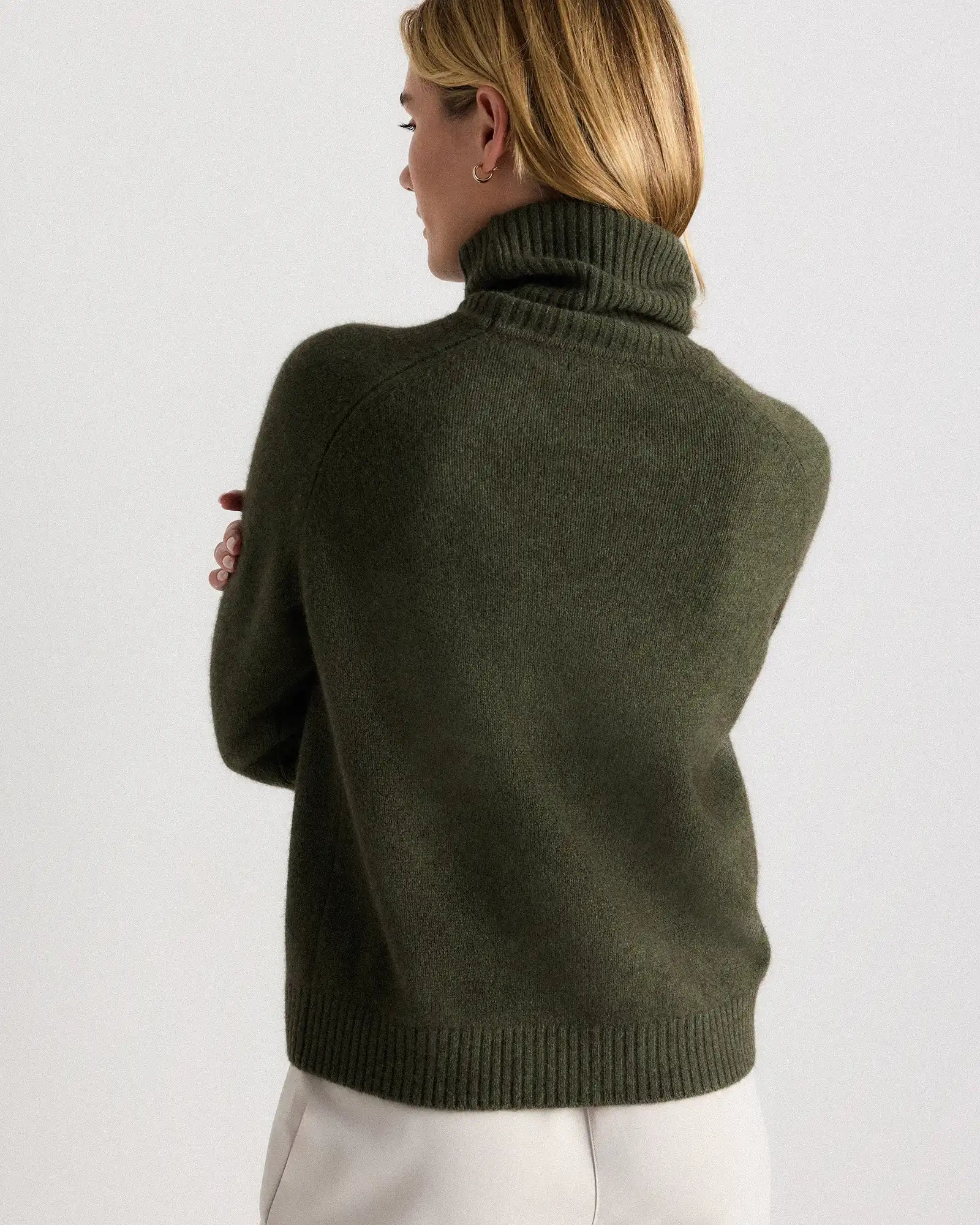 100% Yak Wool Turtleneck Sweater