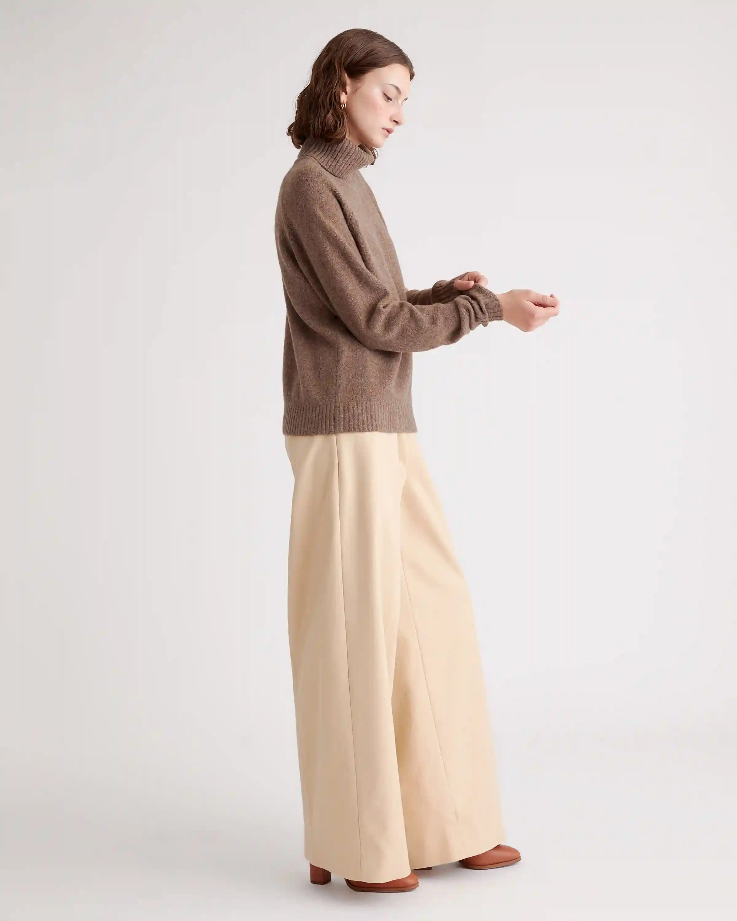 100% Yak Wool Turtleneck Sweater