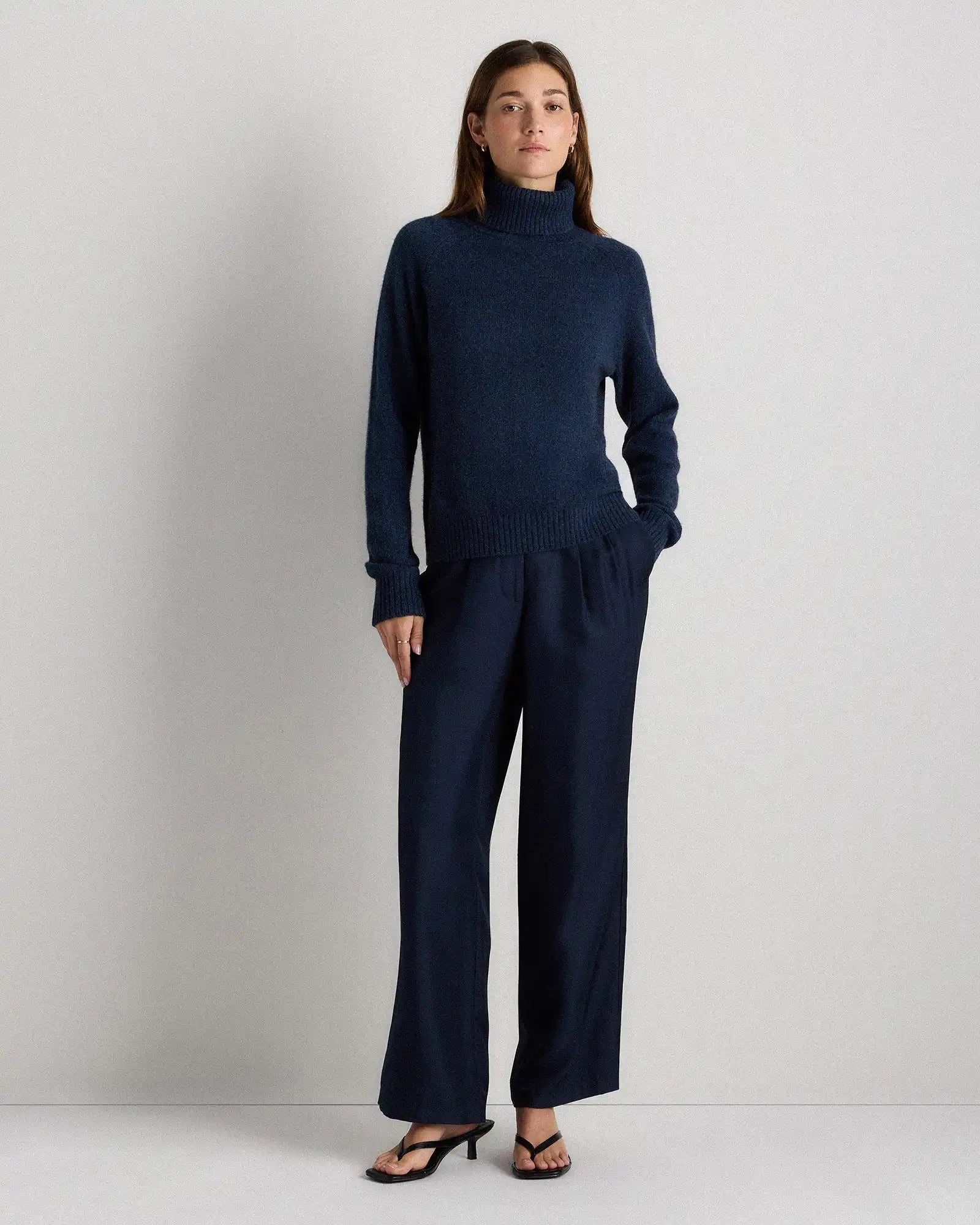 100% Yak Wool Turtleneck Sweater
