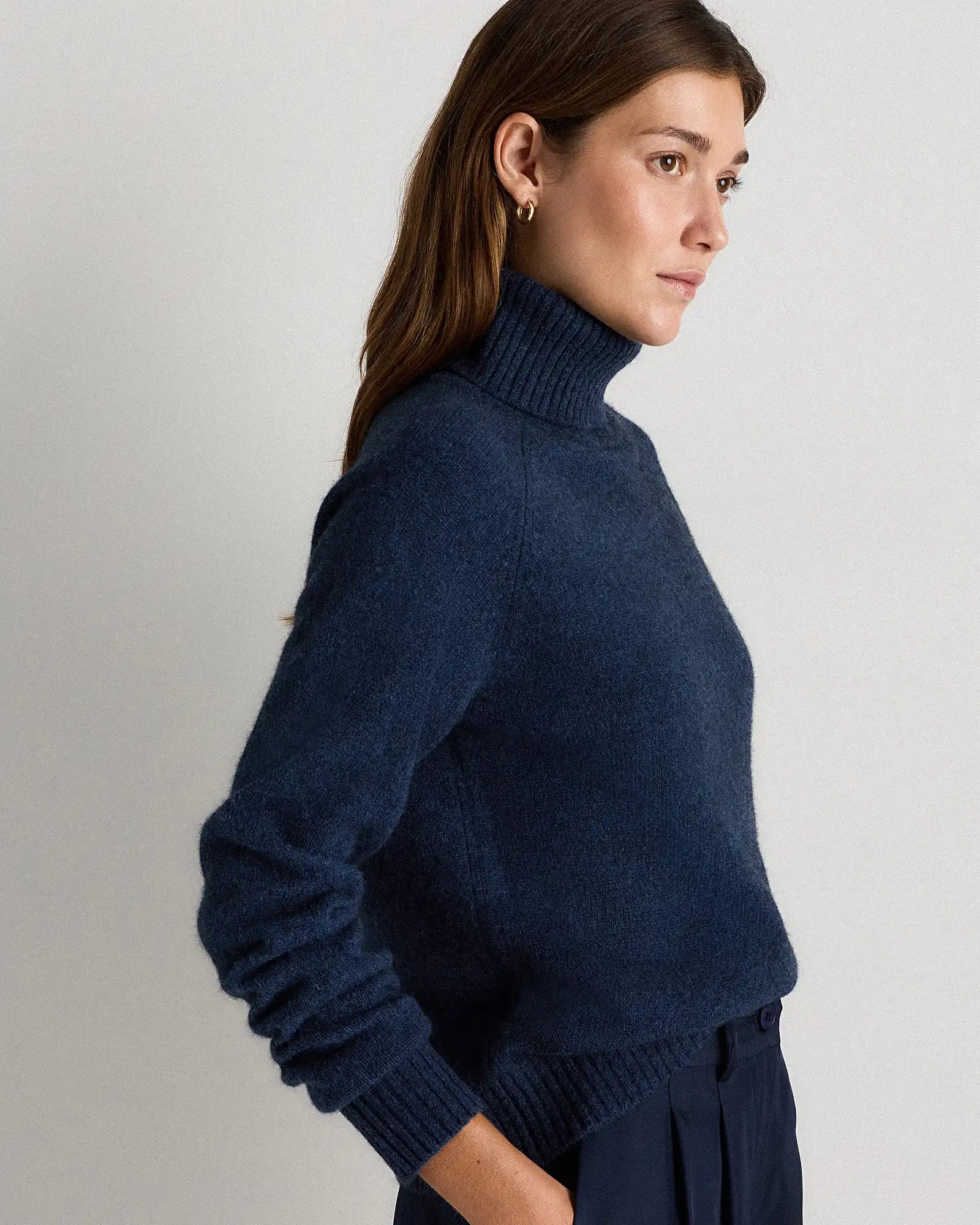 100% Yak Wool Turtleneck Sweater
