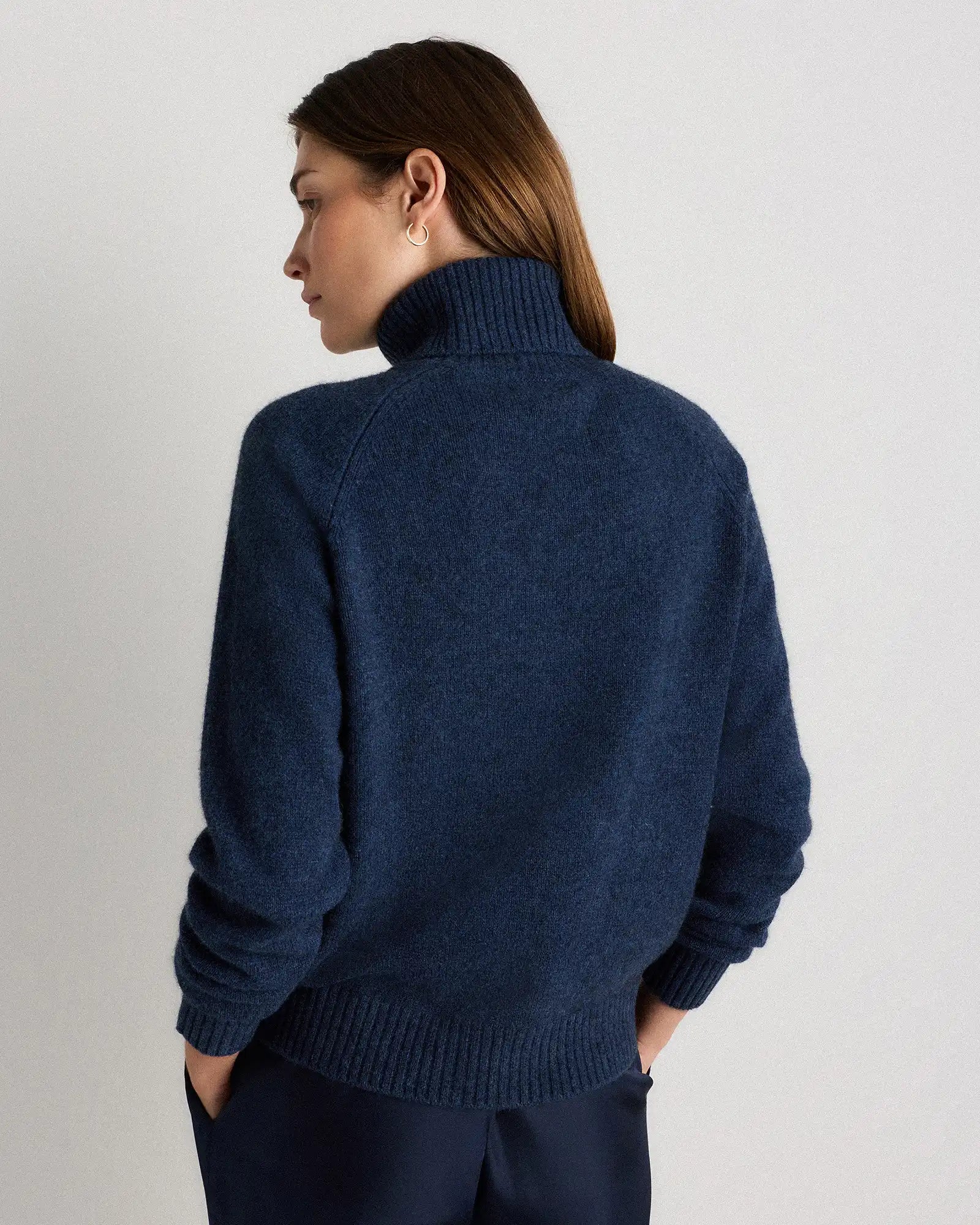 100% Yak Wool Turtleneck Sweater