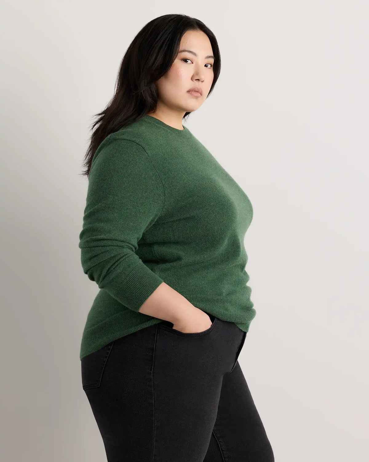 Mongolian Cashmere Crewneck Sweater