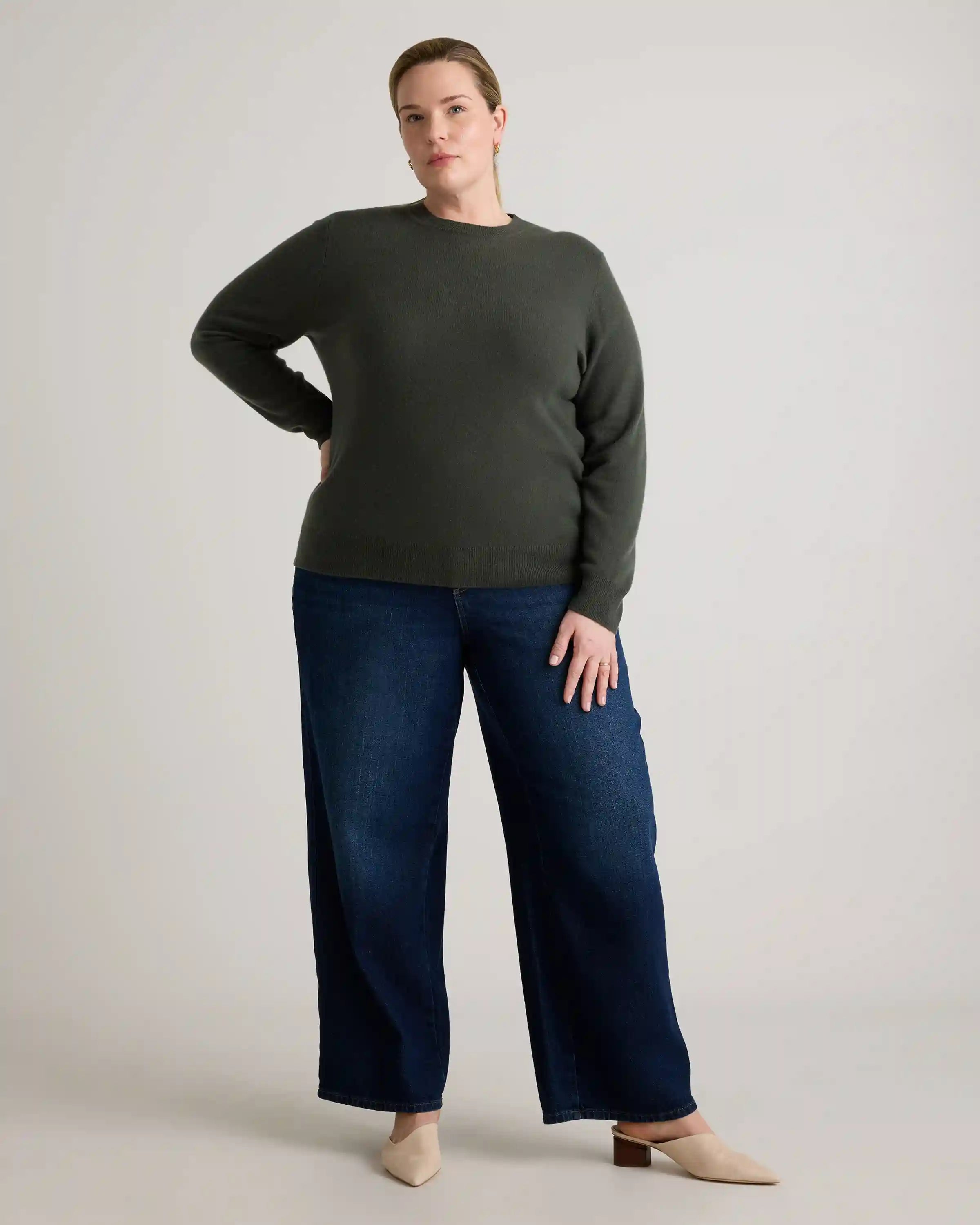 Mongolian Cashmere Crewneck Sweater