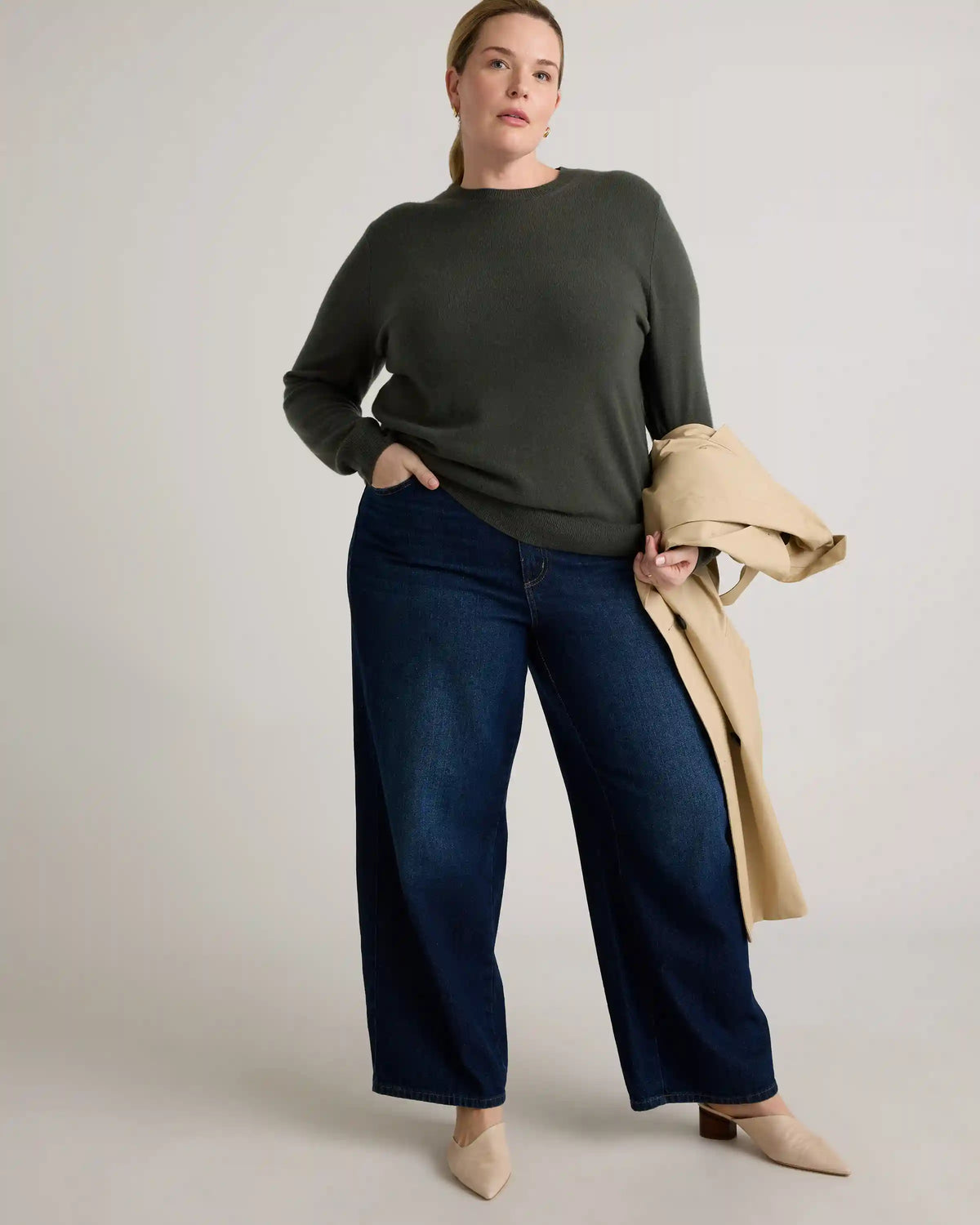 Mongolian Cashmere Crewneck Sweater