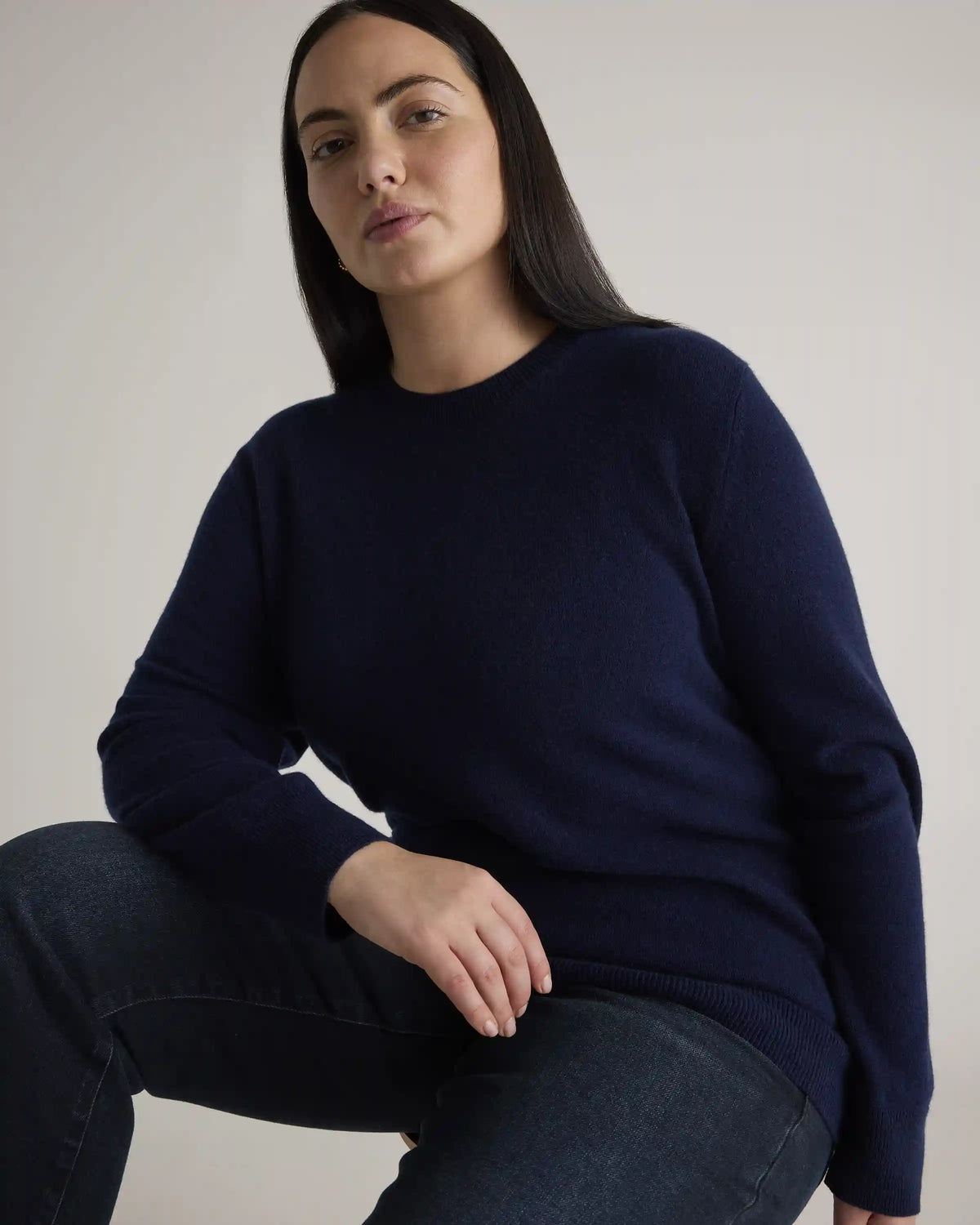 Mongolian Cashmere Crewneck Sweater