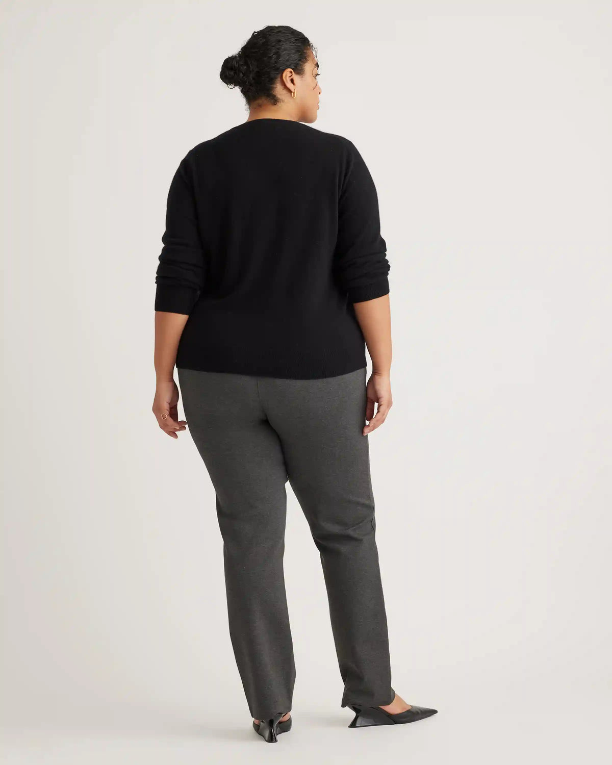 Mongolian Cashmere V-Neck Sweater