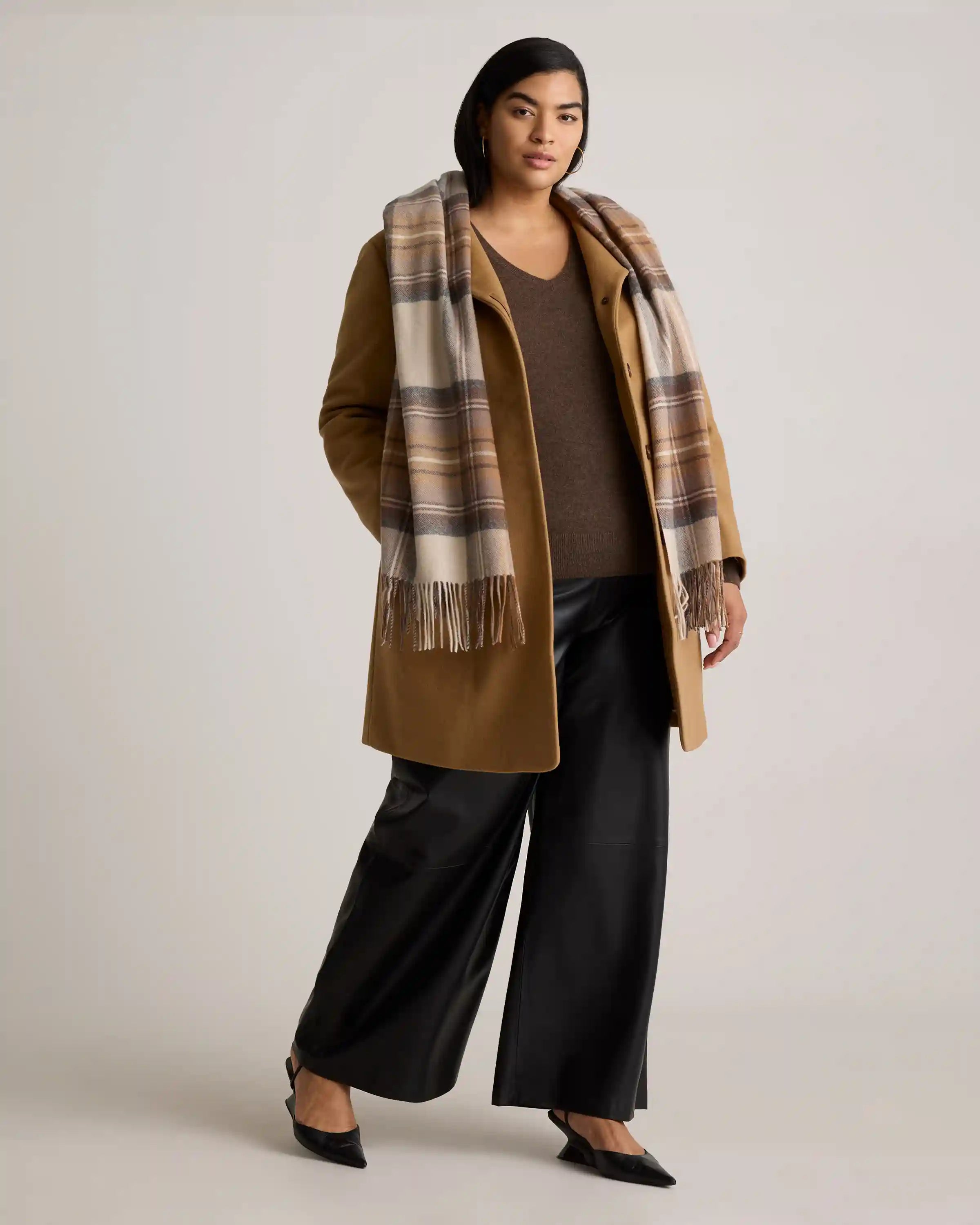 Mongolian Cashmere V-Neck Sweater
