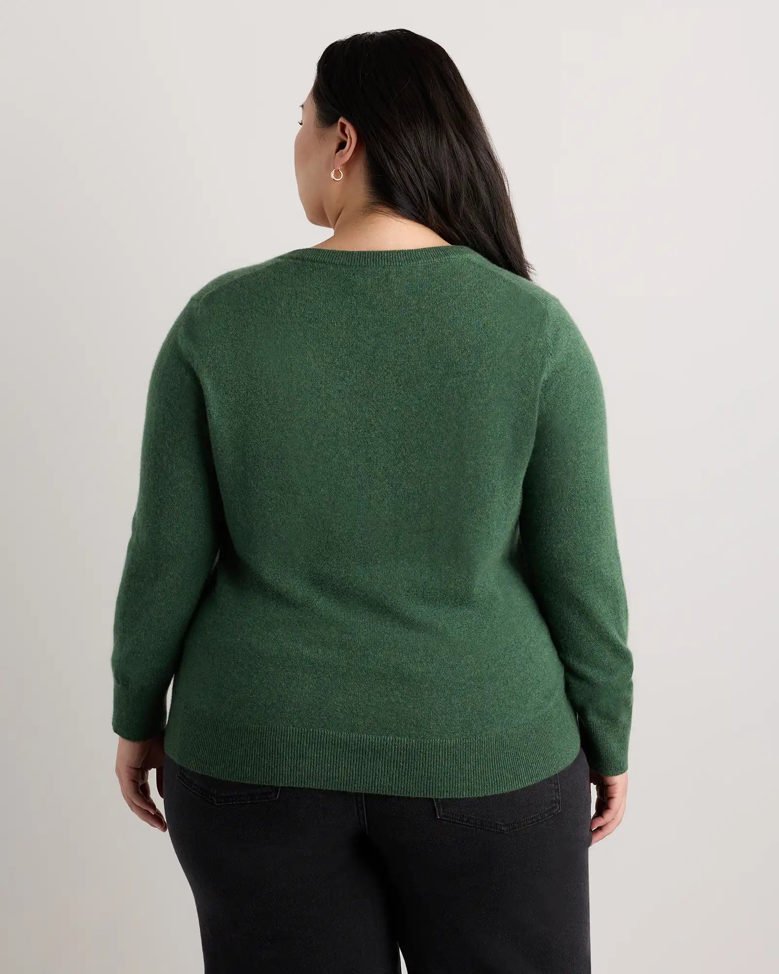 Mongolian Cashmere V-Neck Sweater