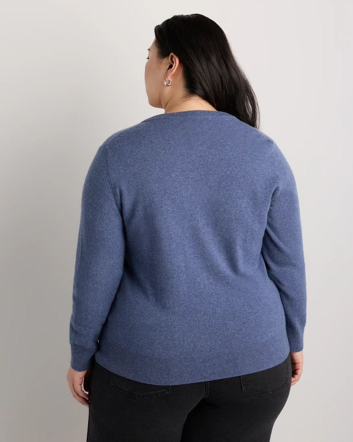 Mongolian Cashmere V-Neck Sweater