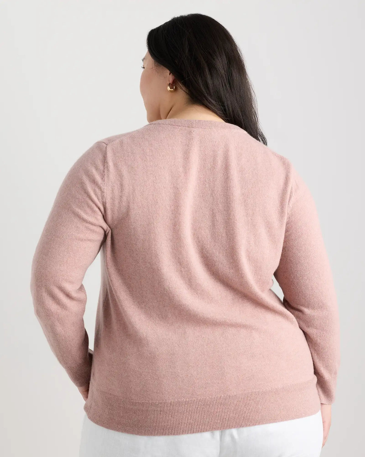 Mongolian Cashmere V-Neck Sweater