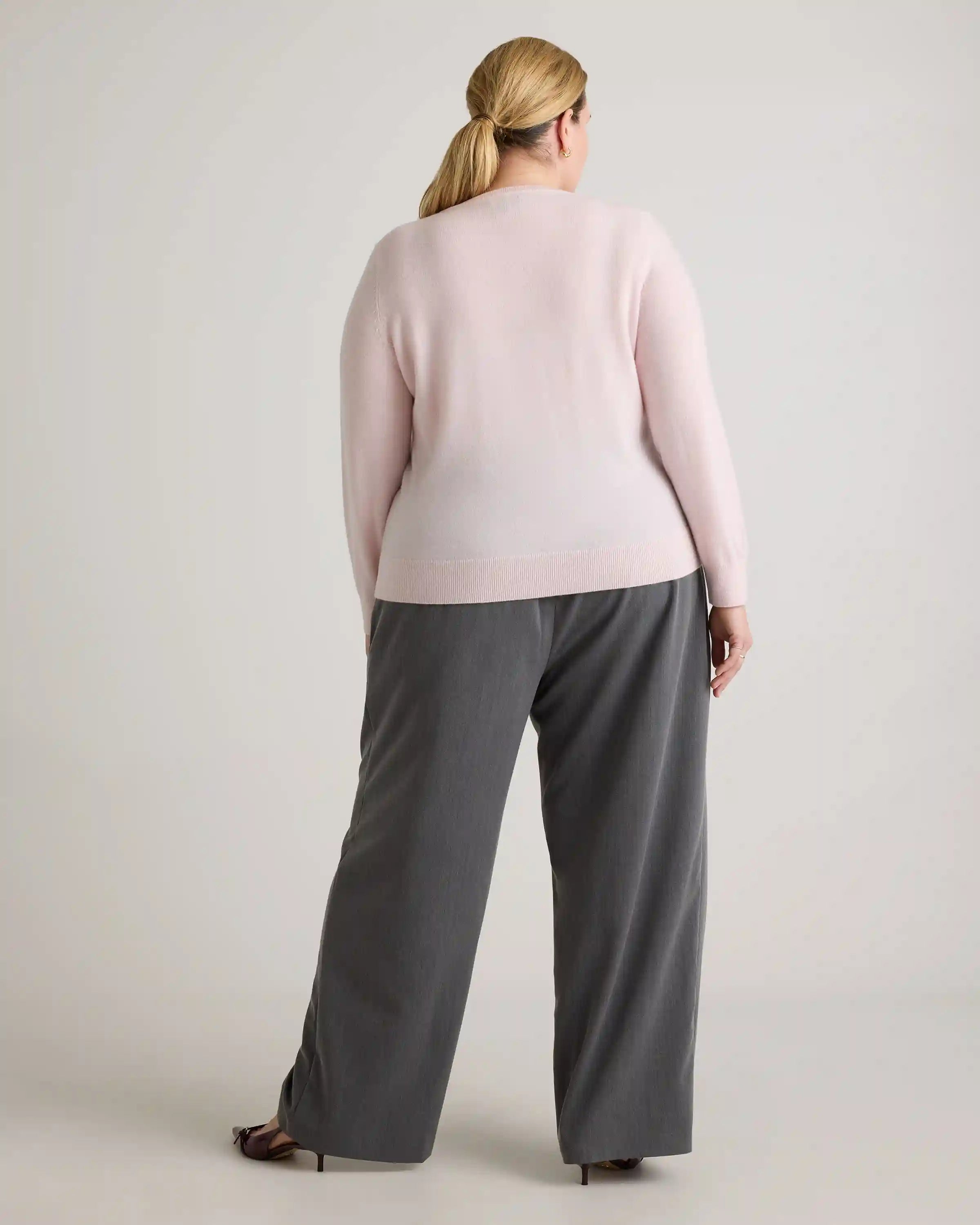 Mongolian Cashmere V-Neck Sweater