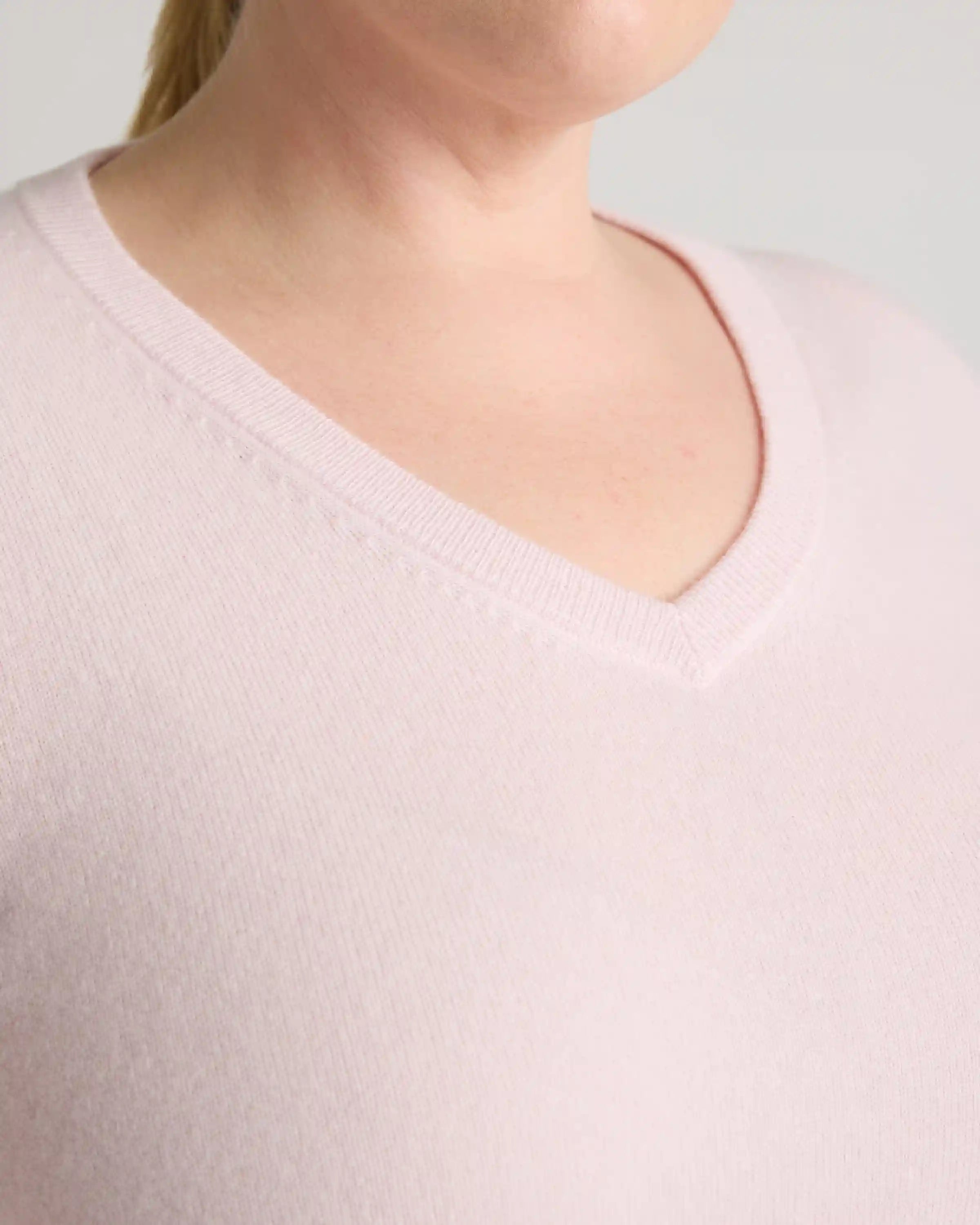 Mongolian Cashmere V-Neck Sweater
