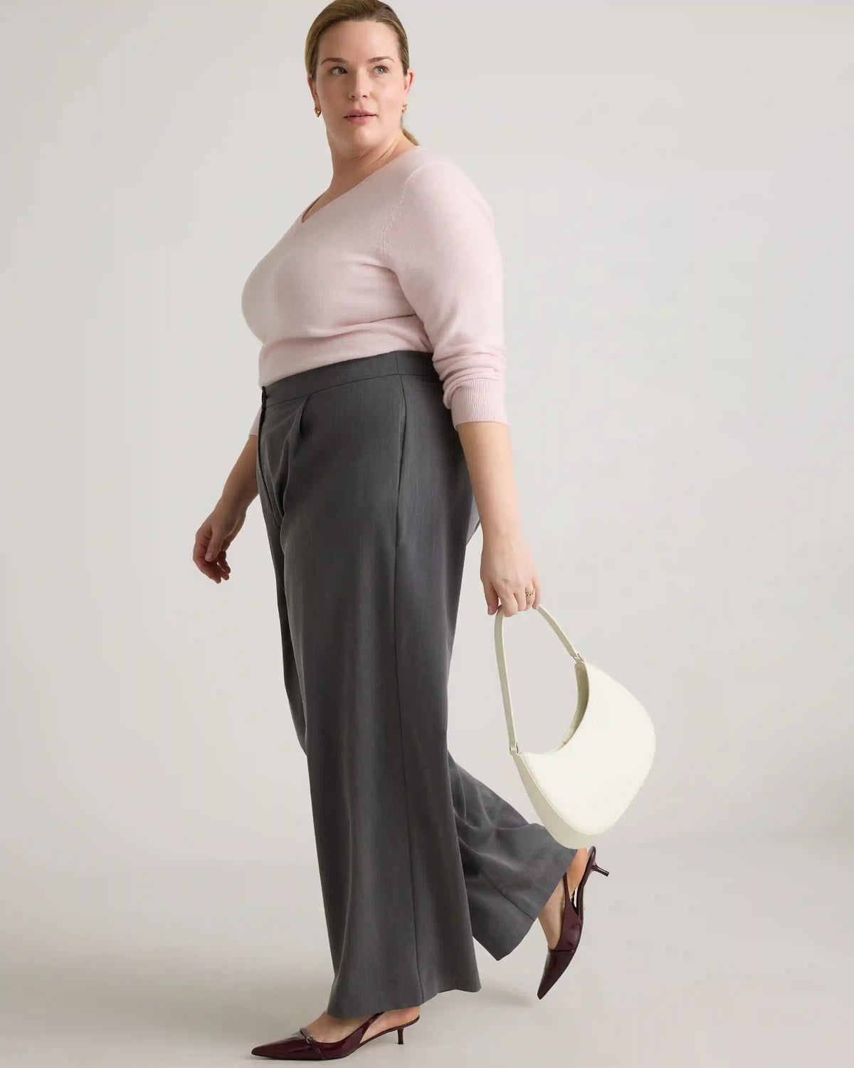 Mongolian Cashmere V-Neck Sweater