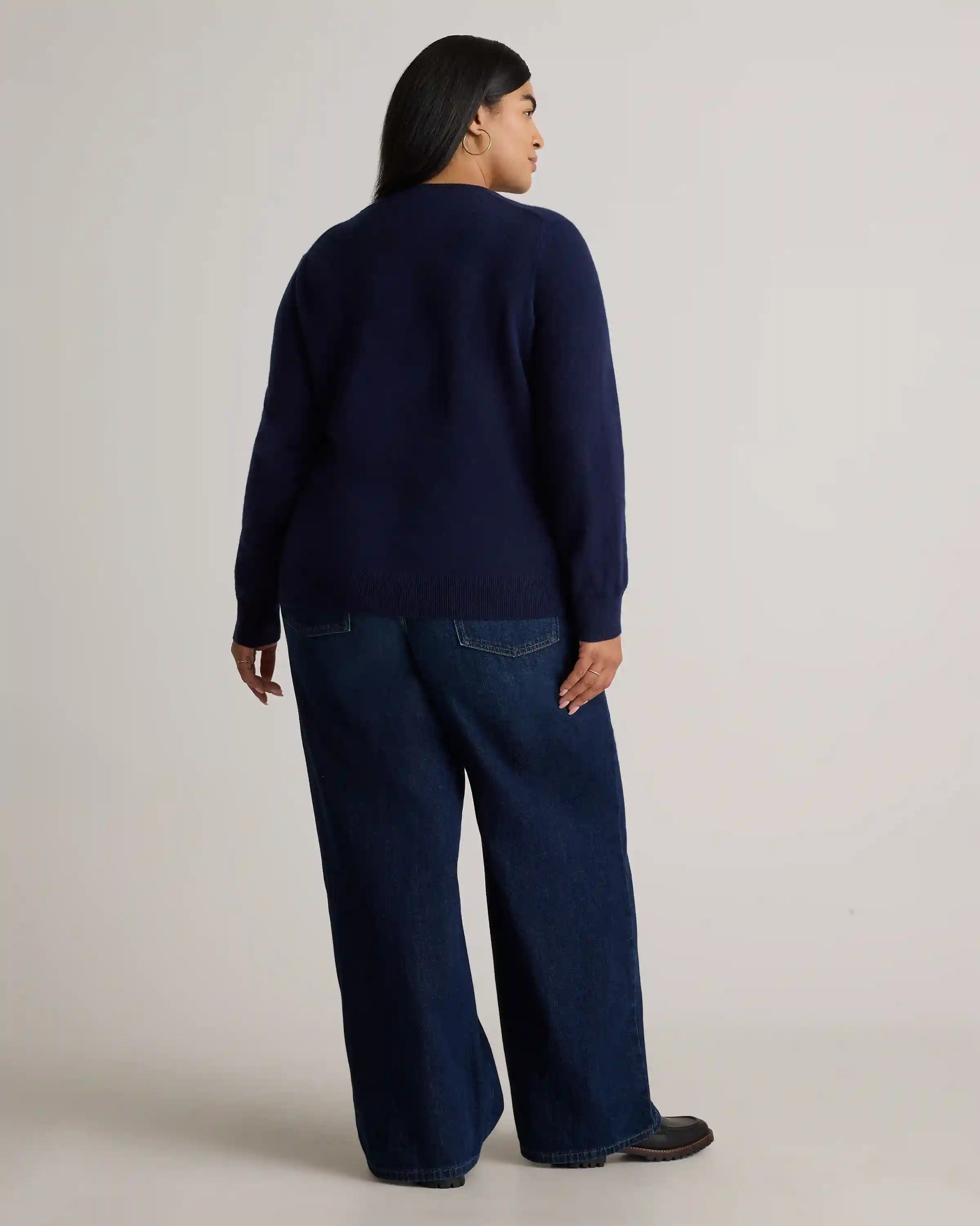 Mongolian Cashmere V-Neck Sweater