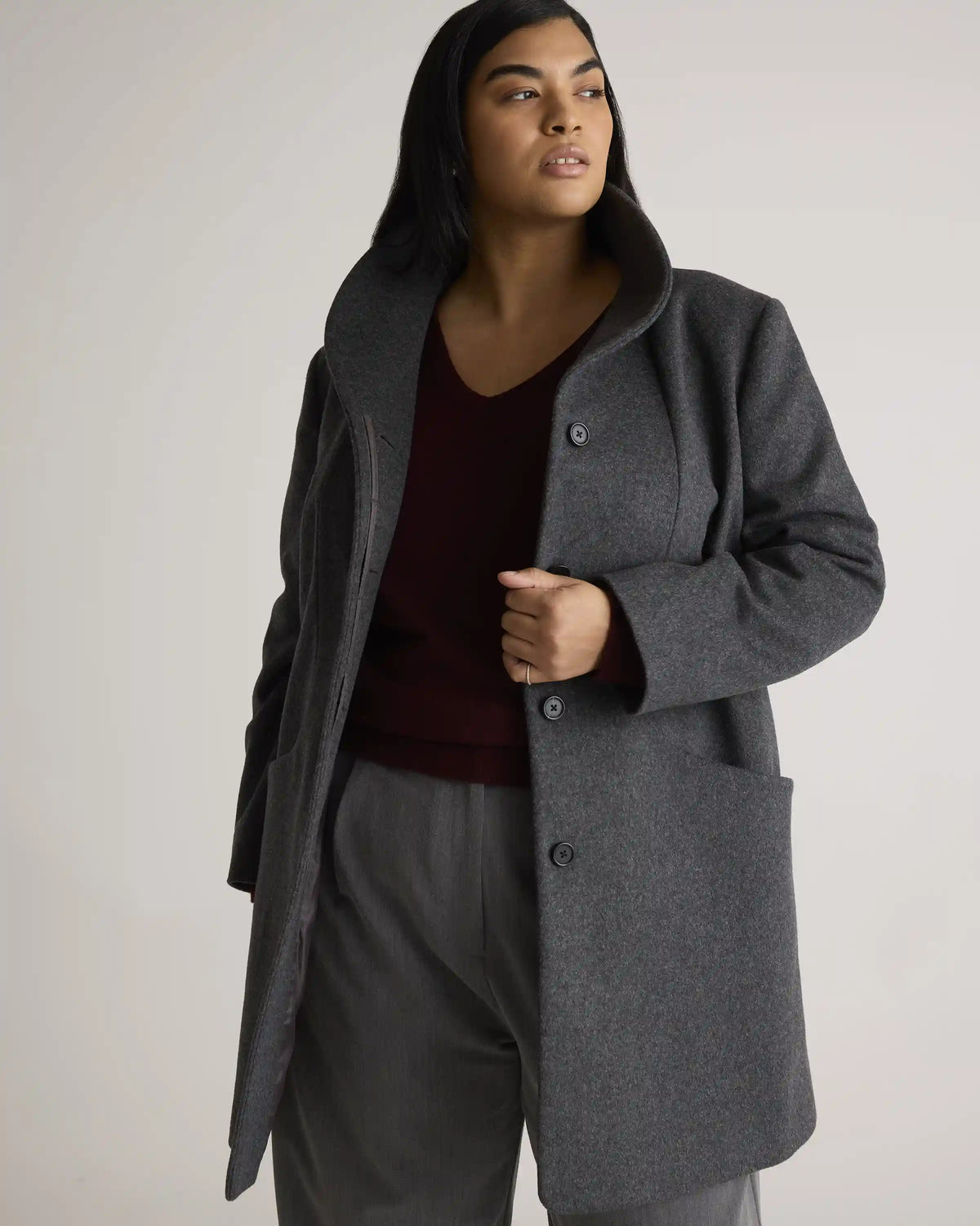 Mongolian Cashmere V-Neck Sweater