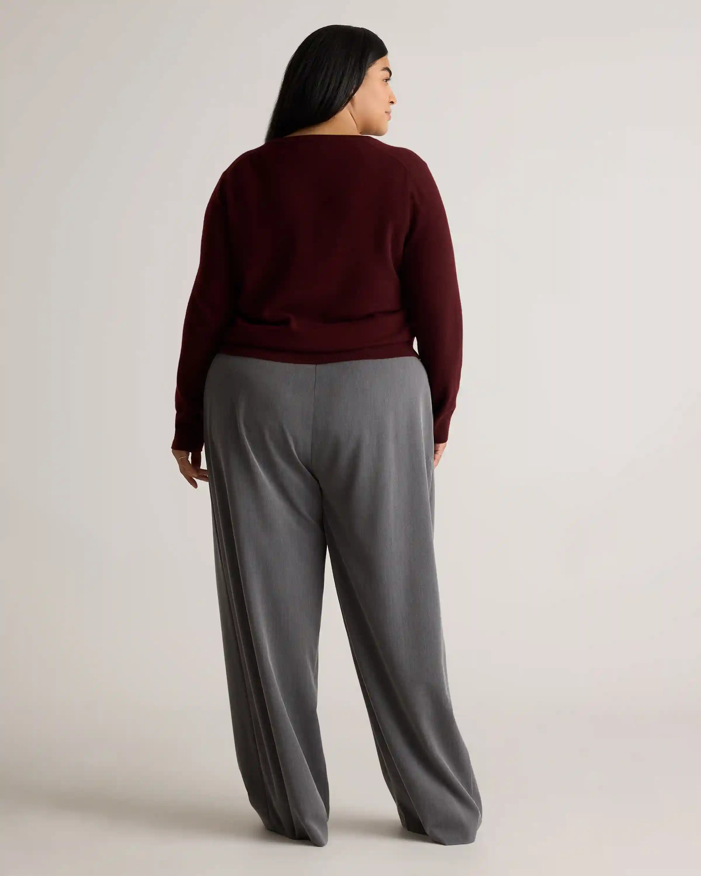 Mongolian Cashmere V-Neck Sweater