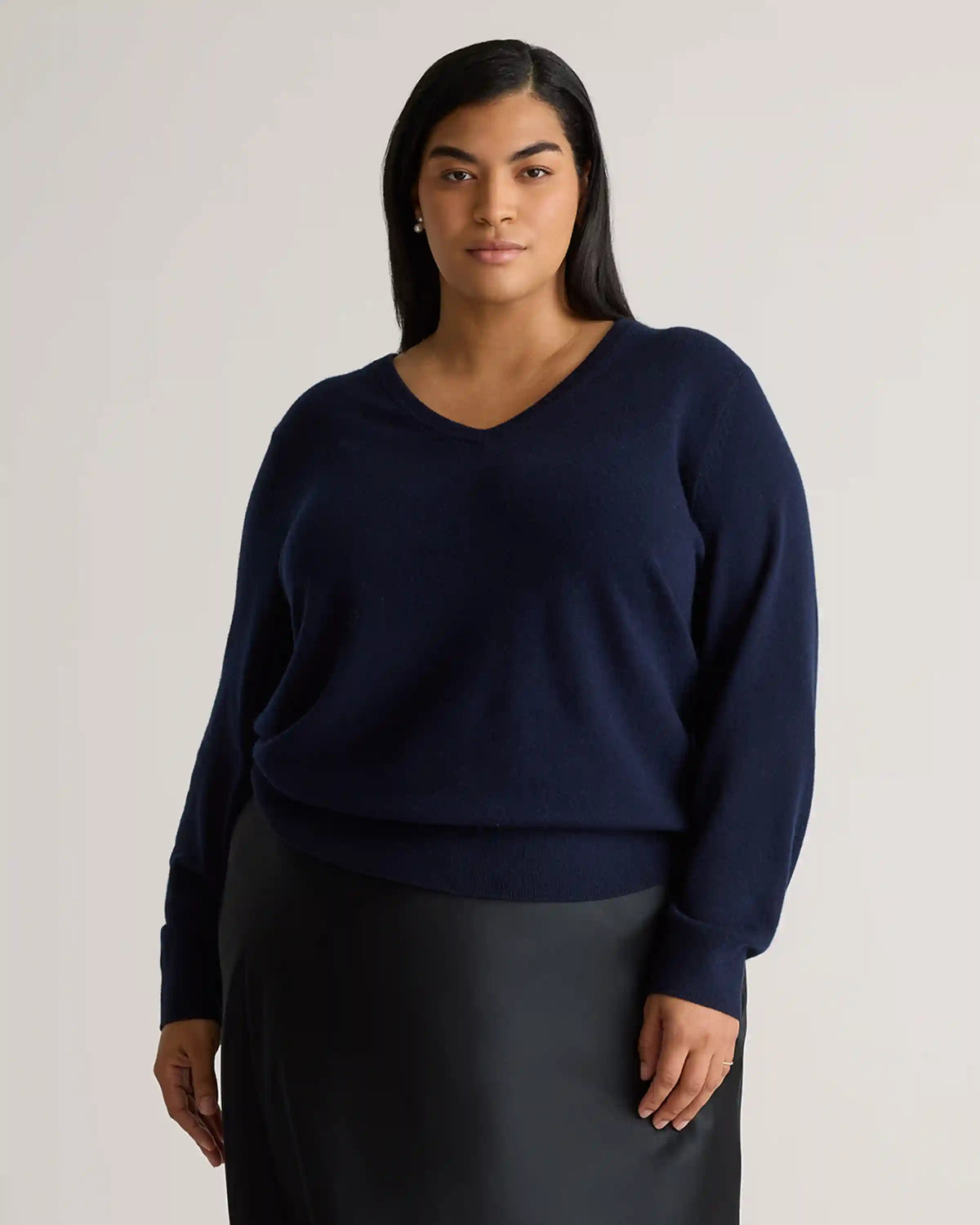 Mongolian Cashmere V-Neck Sweater