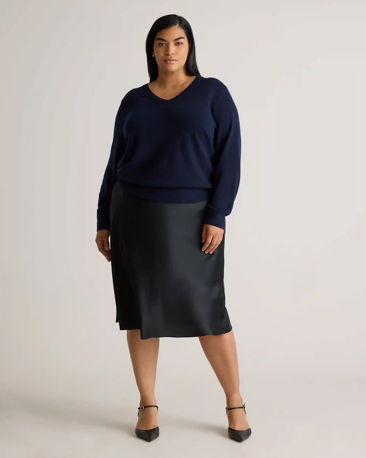 Mongolian Cashmere V-Neck Sweater