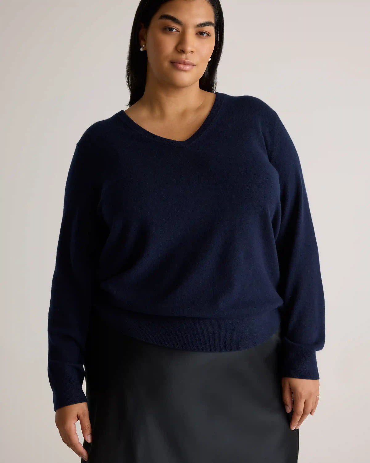 Mongolian Cashmere V-Neck Sweater