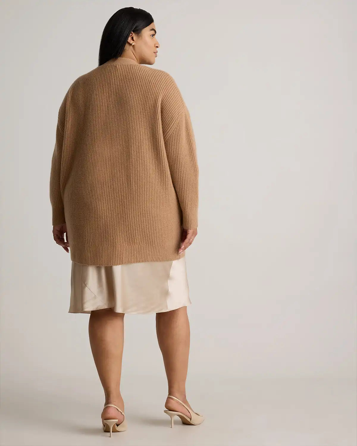 Mongolian Cashmere Oversized Boyfriend Cardigan Sweater