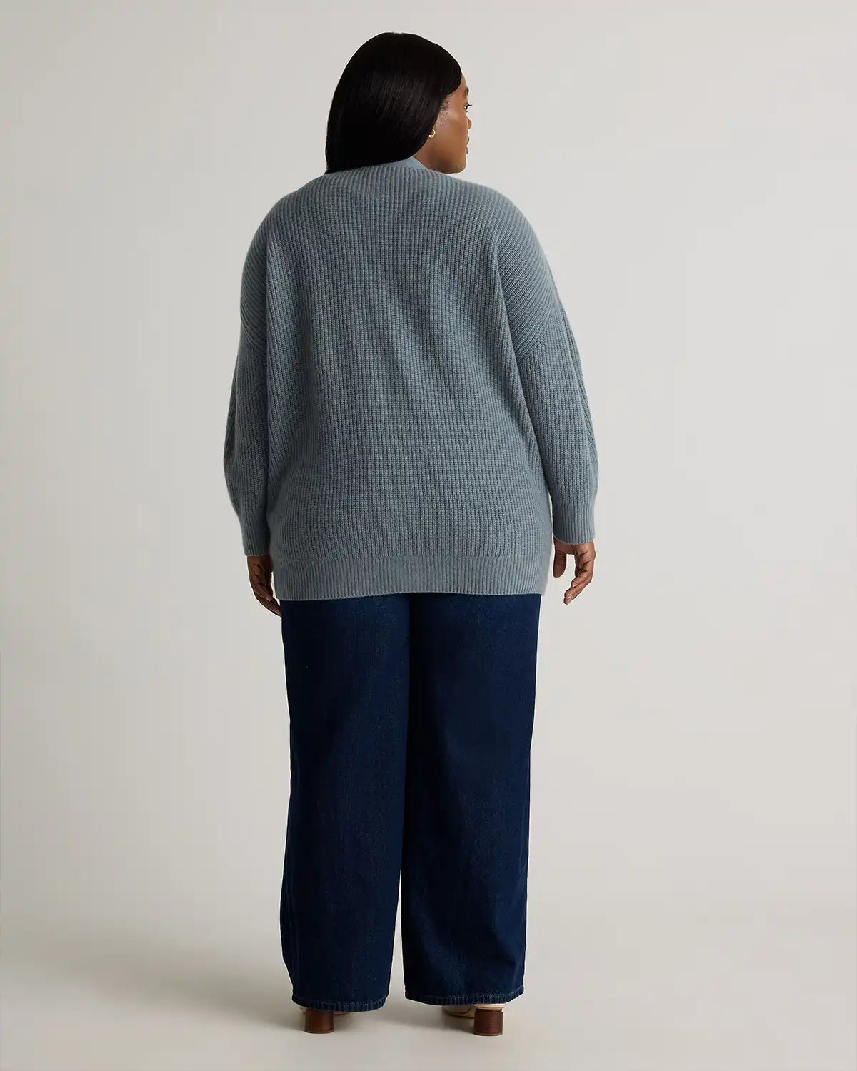 Mongolian Cashmere Oversized Boyfriend Cardigan Sweater