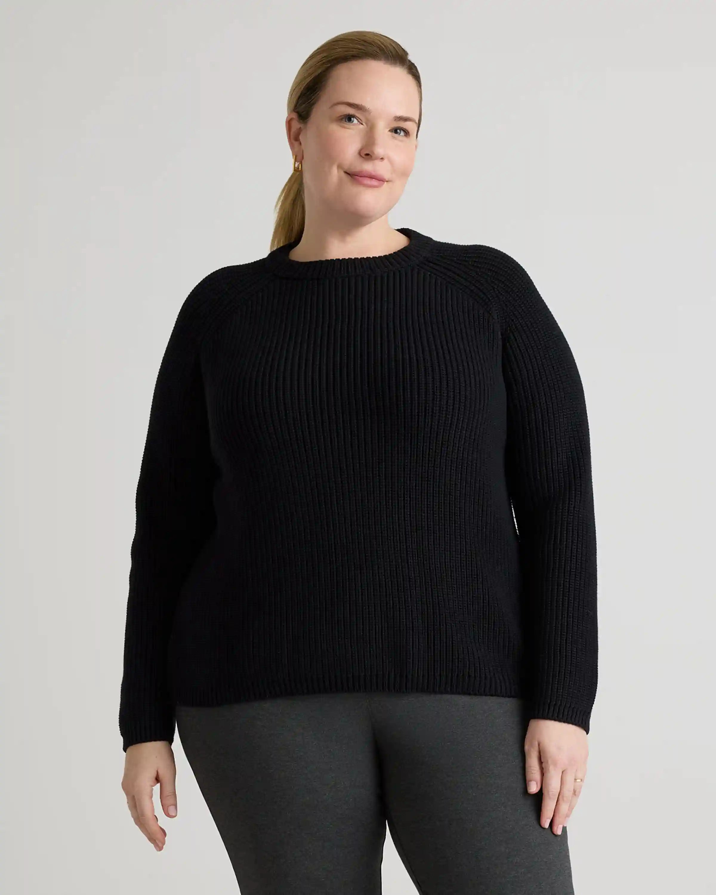 100% Organic Cotton Fisherman Crew Sweater