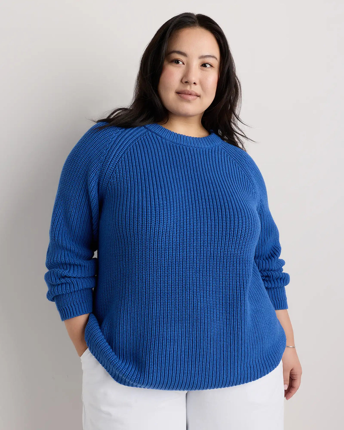 100% Organic Cotton Fisherman Crew Sweater