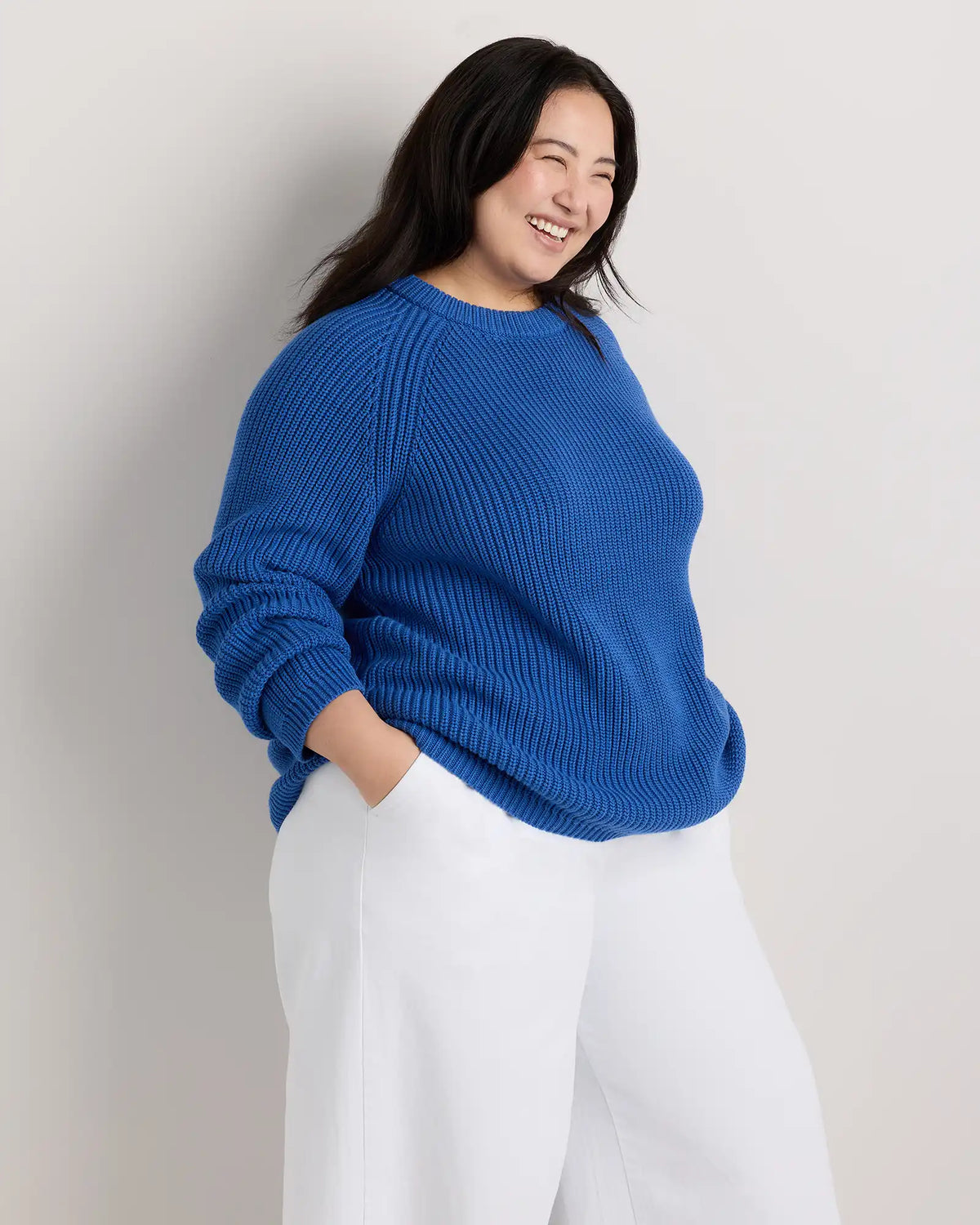100% Organic Cotton Fisherman Crew Sweater