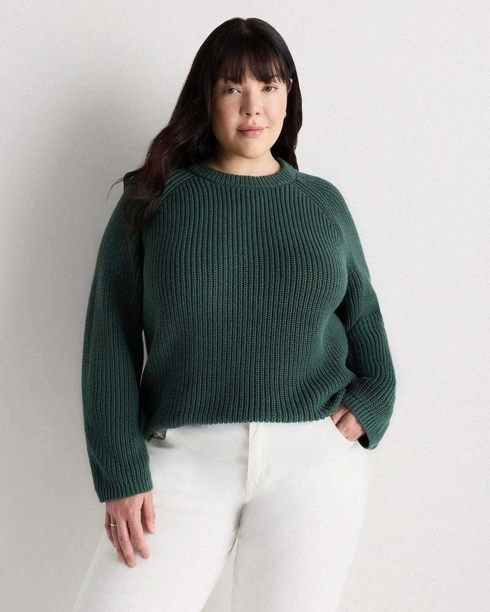 100% Organic Cotton Fisherman Crew Sweater
