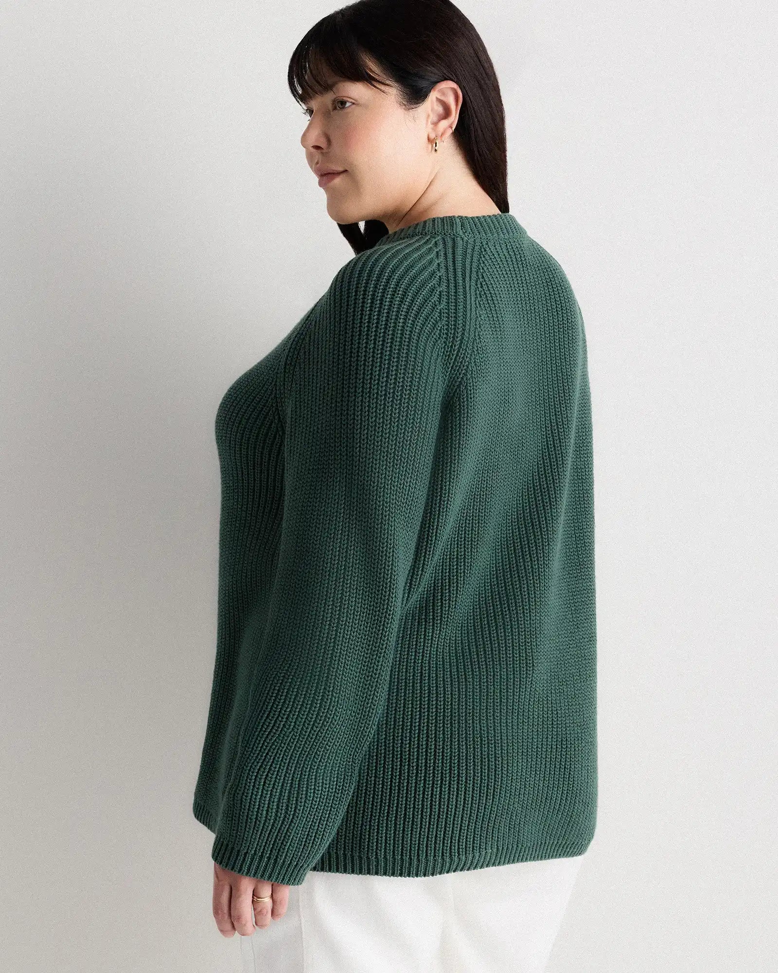 100% Organic Cotton Fisherman Crew Sweater