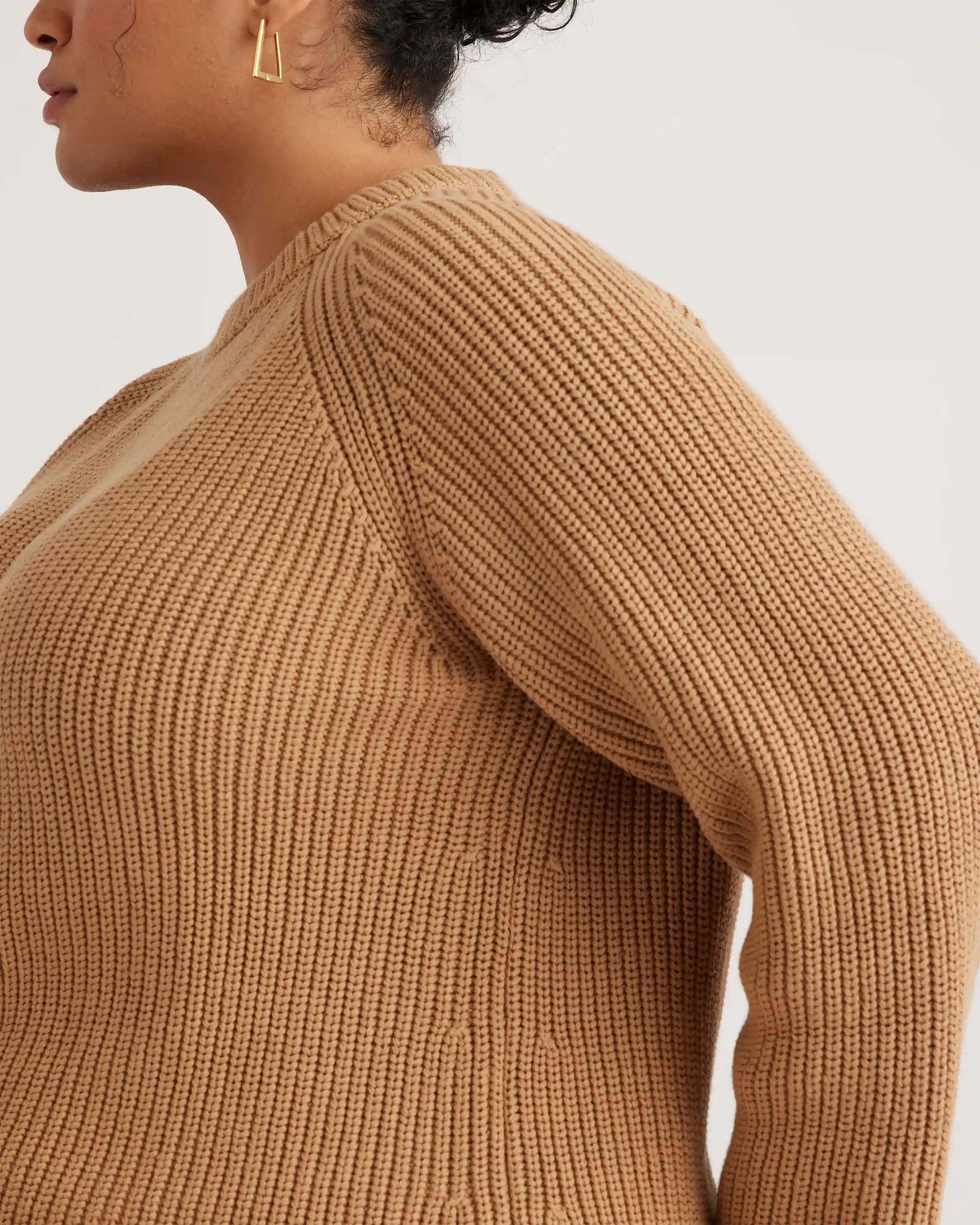 100% Organic Cotton Fisherman Crew Sweater