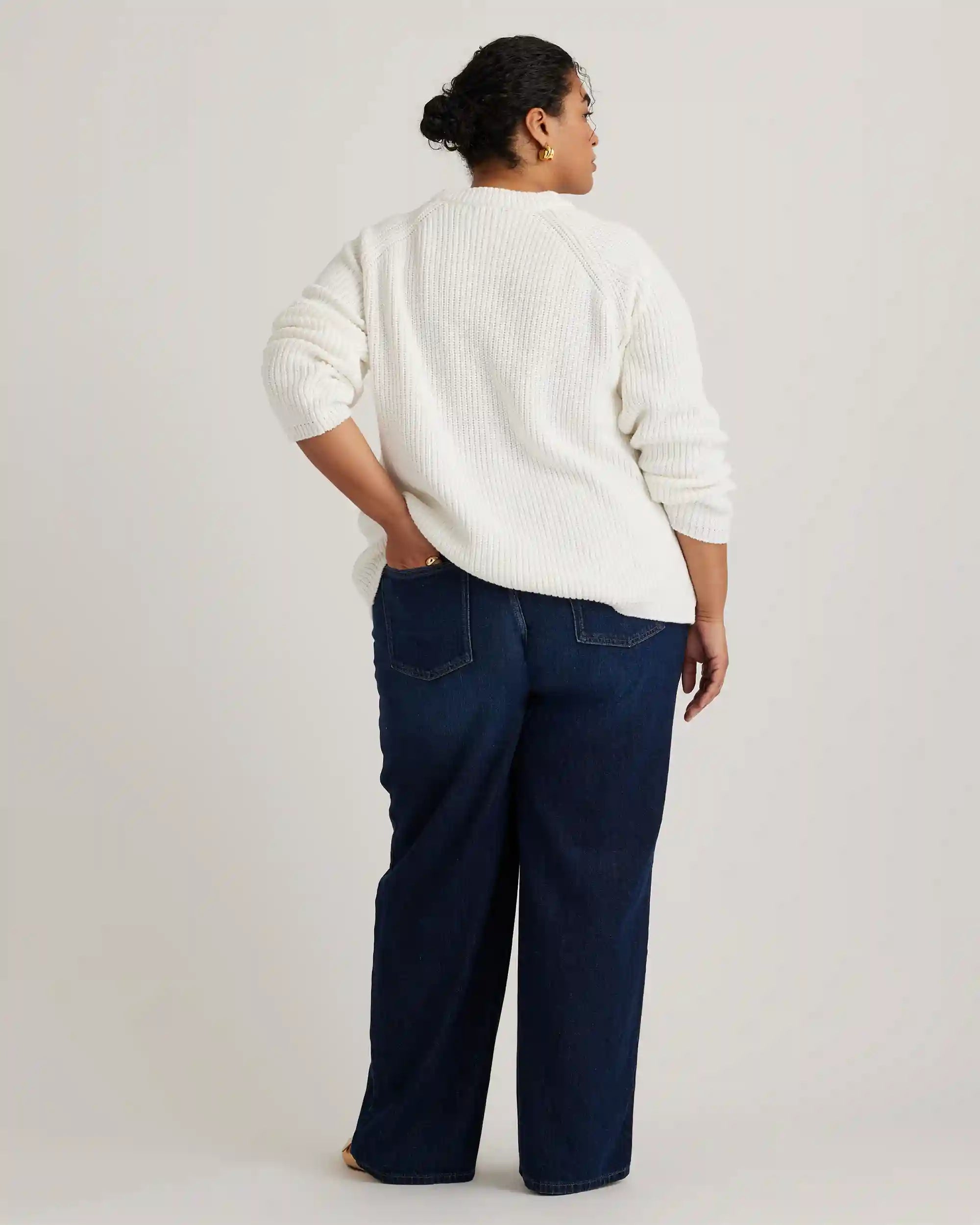 100% Organic Cotton Fisherman Crew Sweater