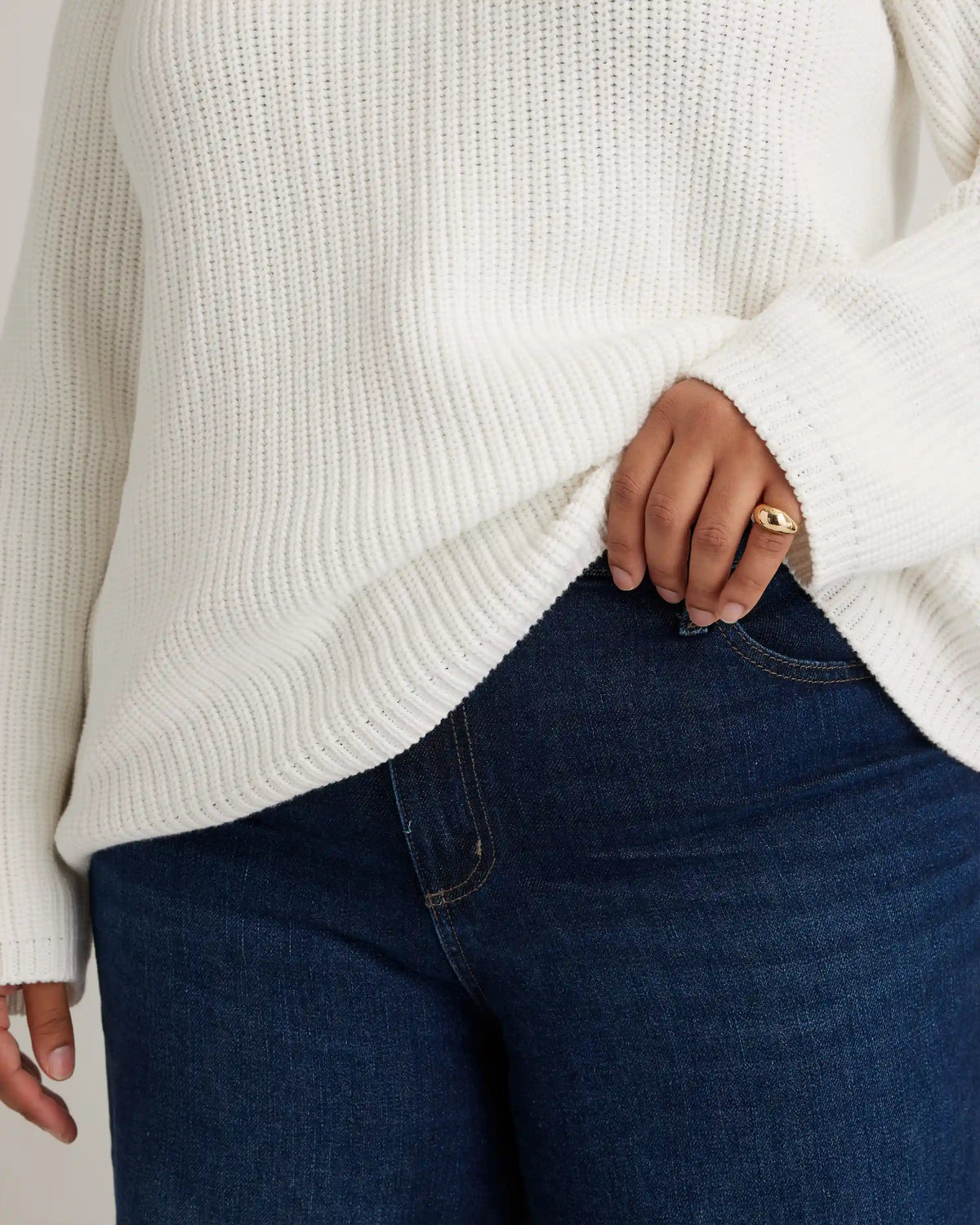 100% Organic Cotton Fisherman Crew Sweater