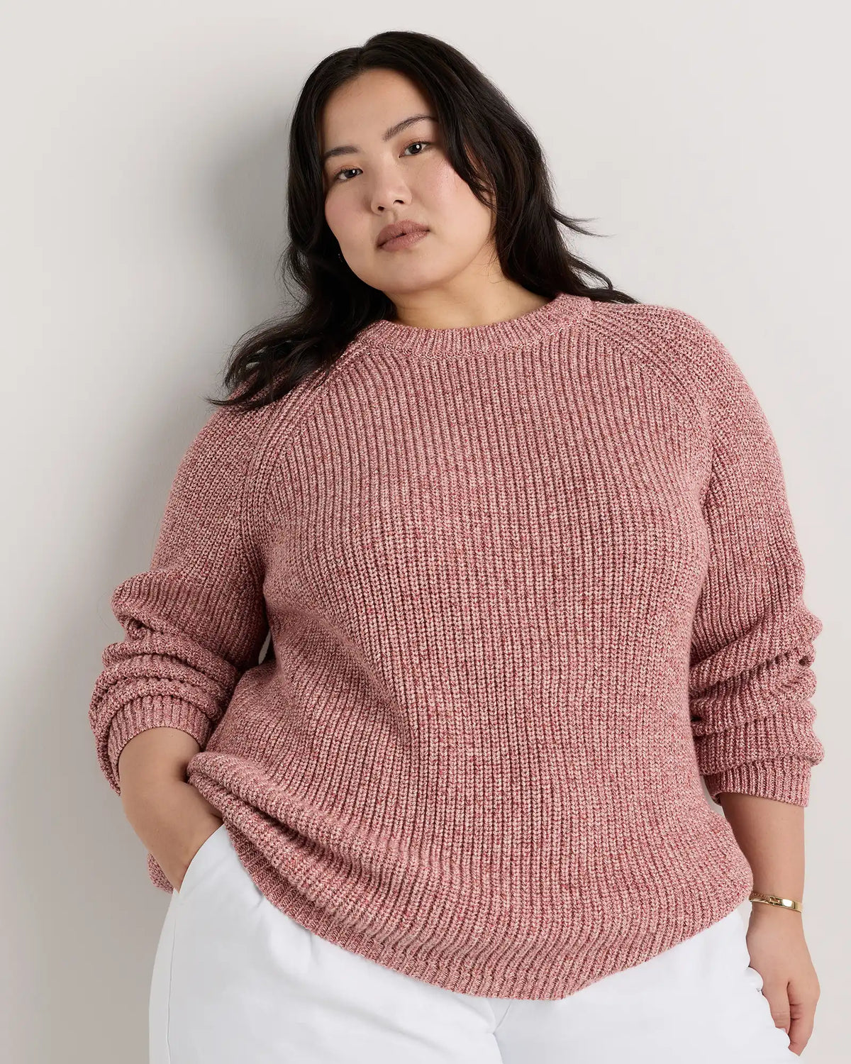 100% Organic Cotton Fisherman Crew Sweater