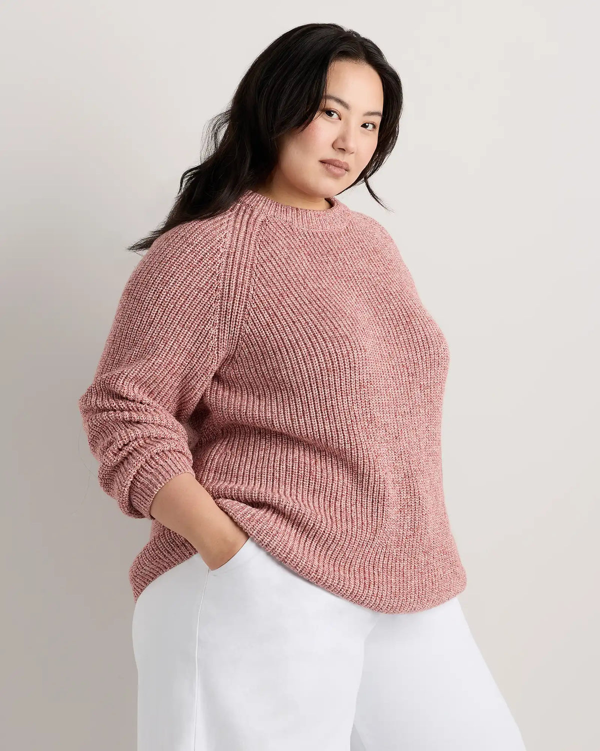 100% Organic Cotton Fisherman Crew Sweater
