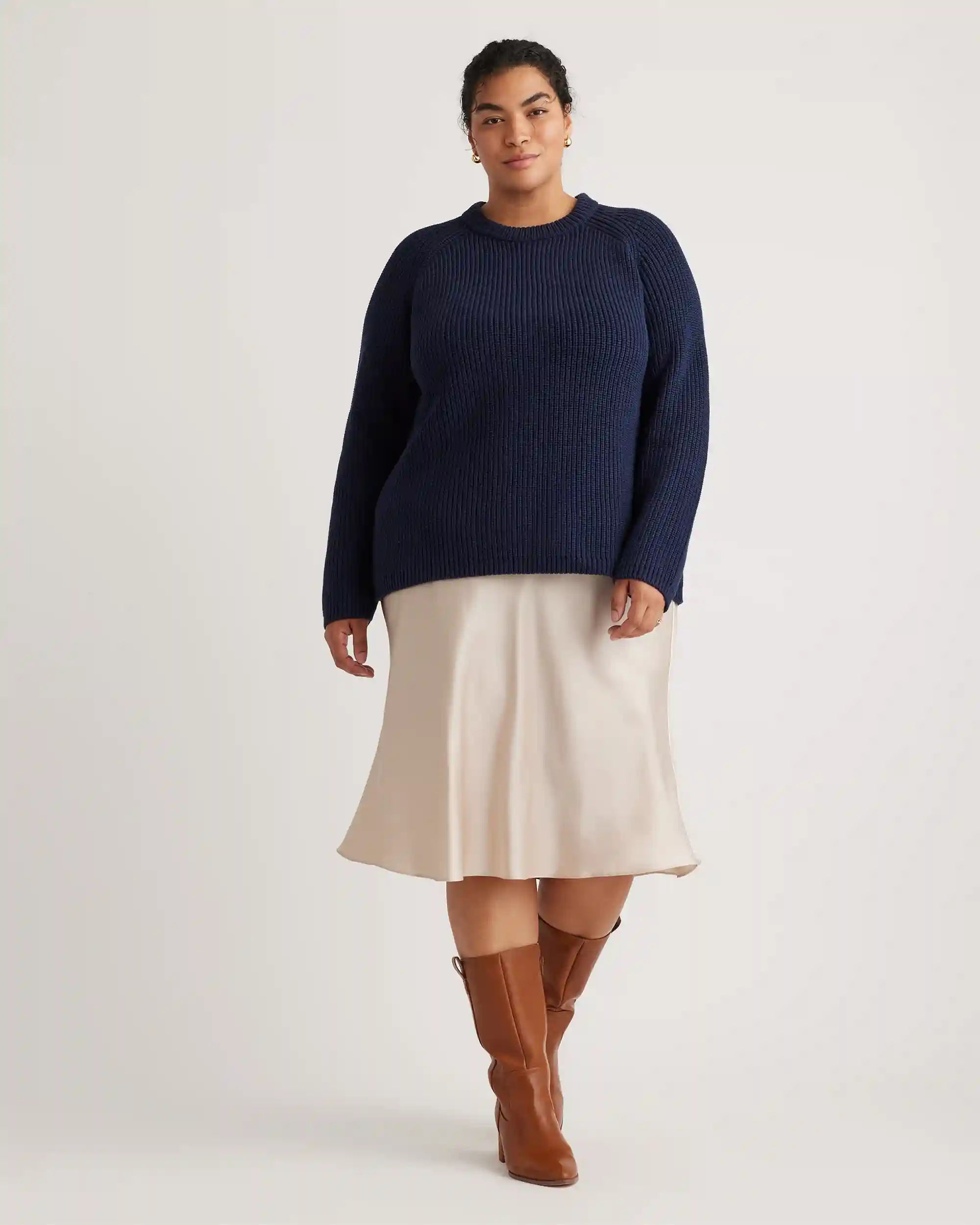 100% Organic Cotton Fisherman Crew Sweater