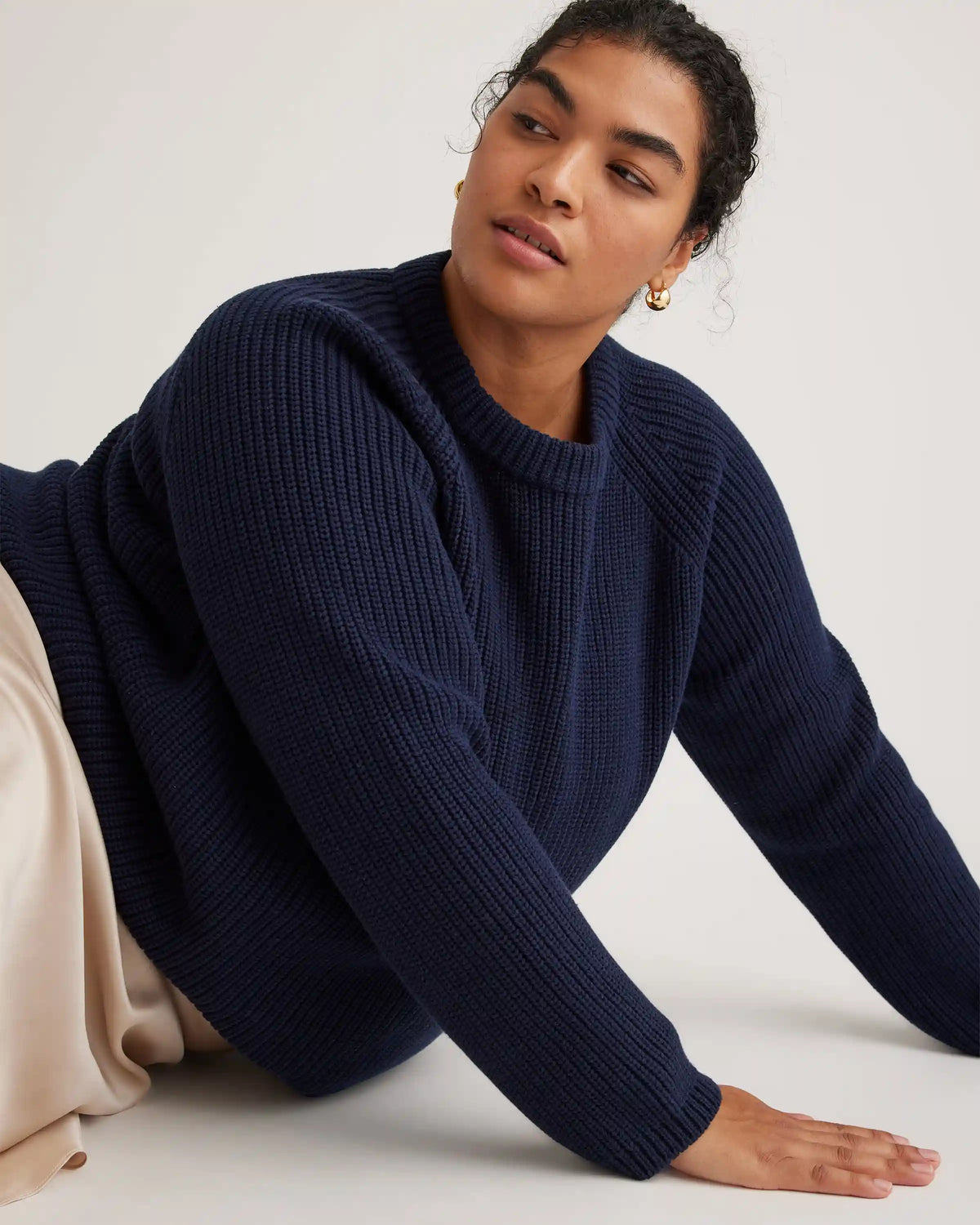 100% Organic Cotton Fisherman Crew Sweater