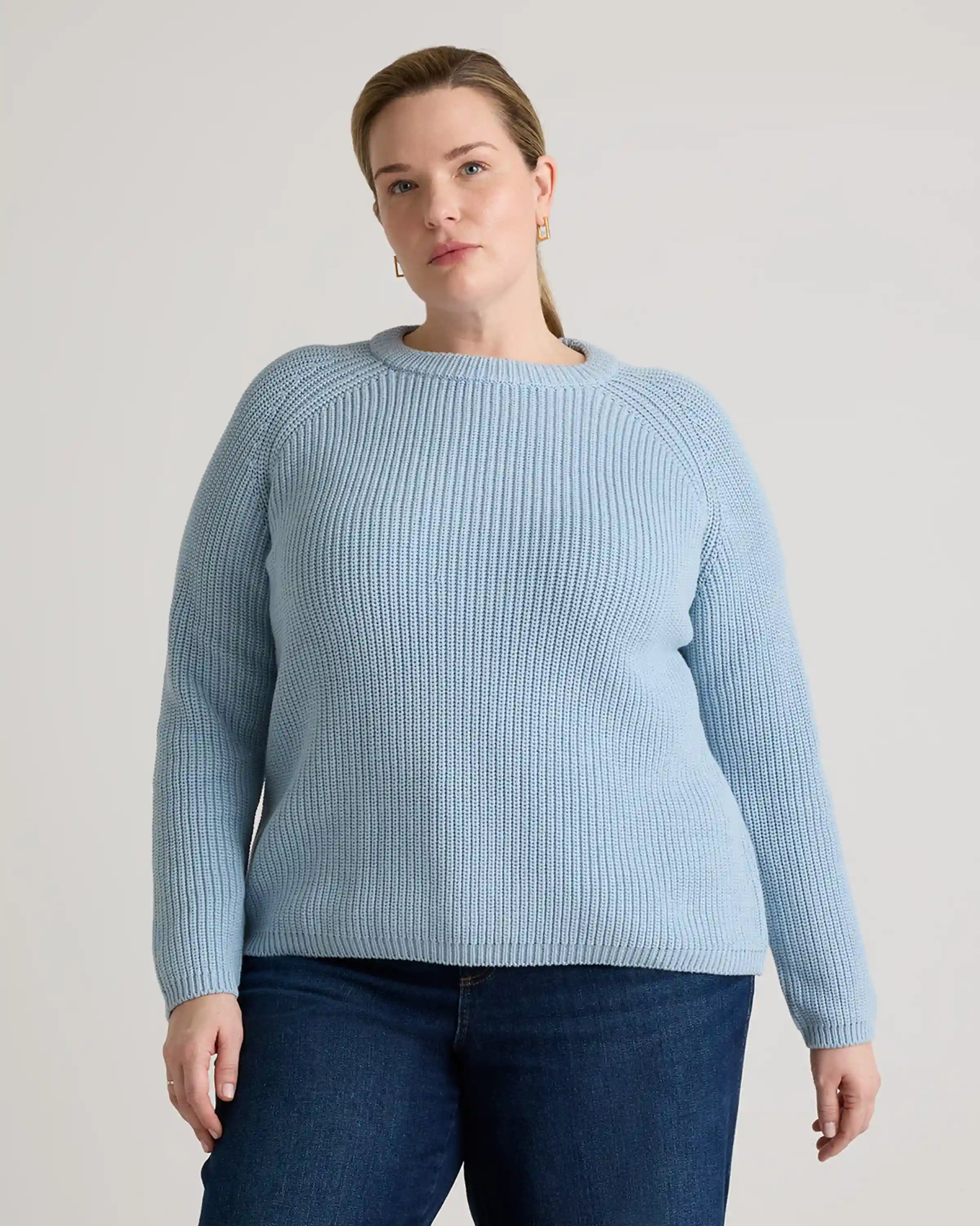 100% Organic Cotton Fisherman Crew Sweater