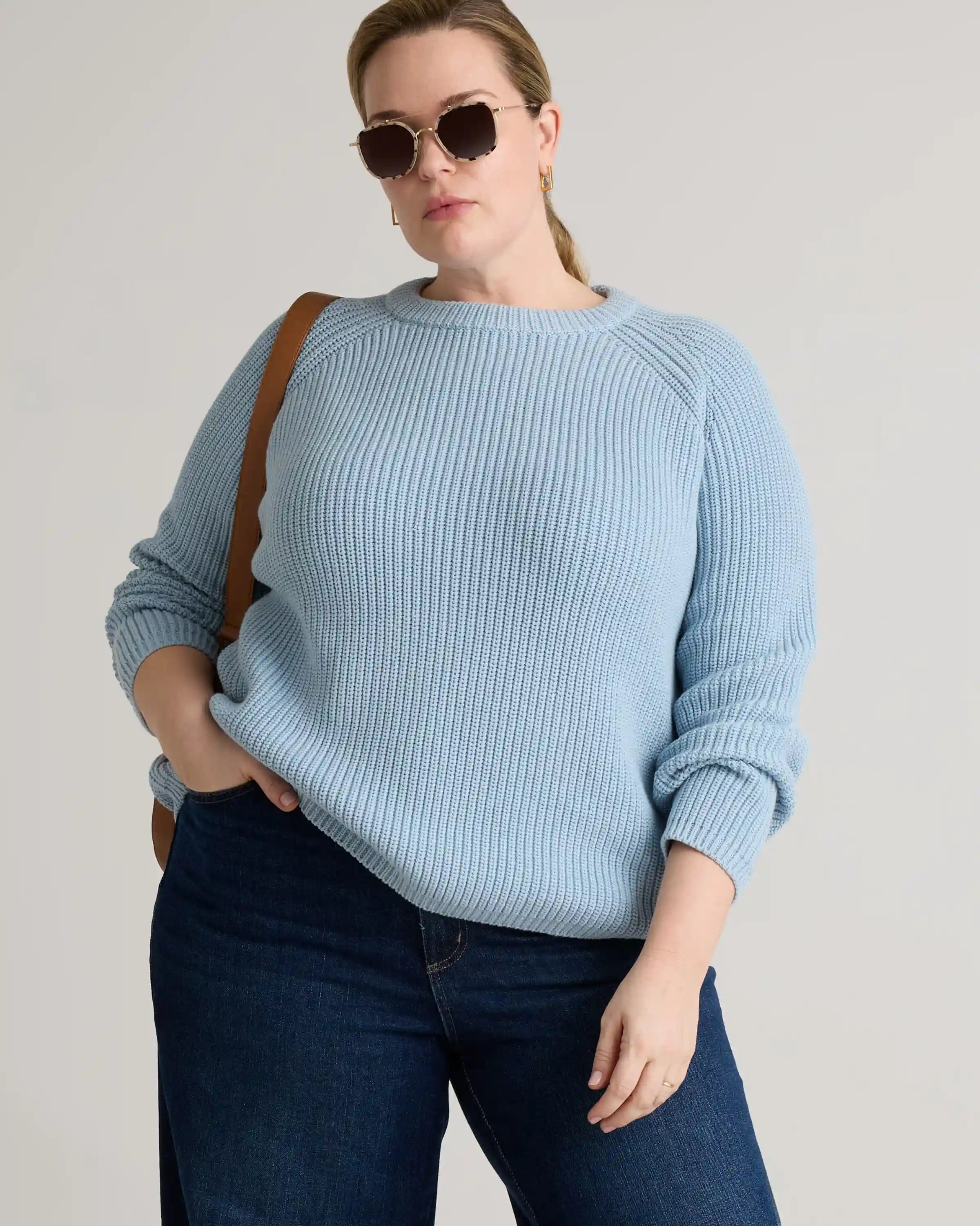 100% Organic Cotton Fisherman Crew Sweater