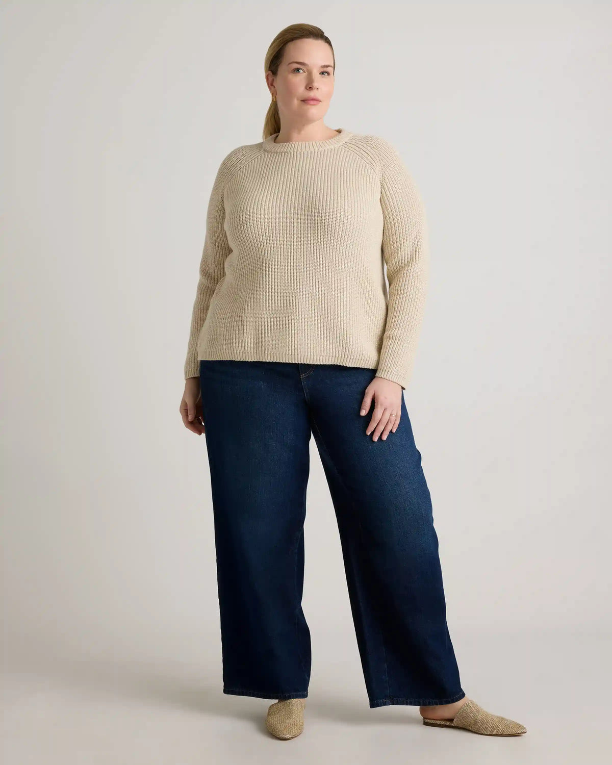 100% Organic Cotton Fisherman Crew Sweater