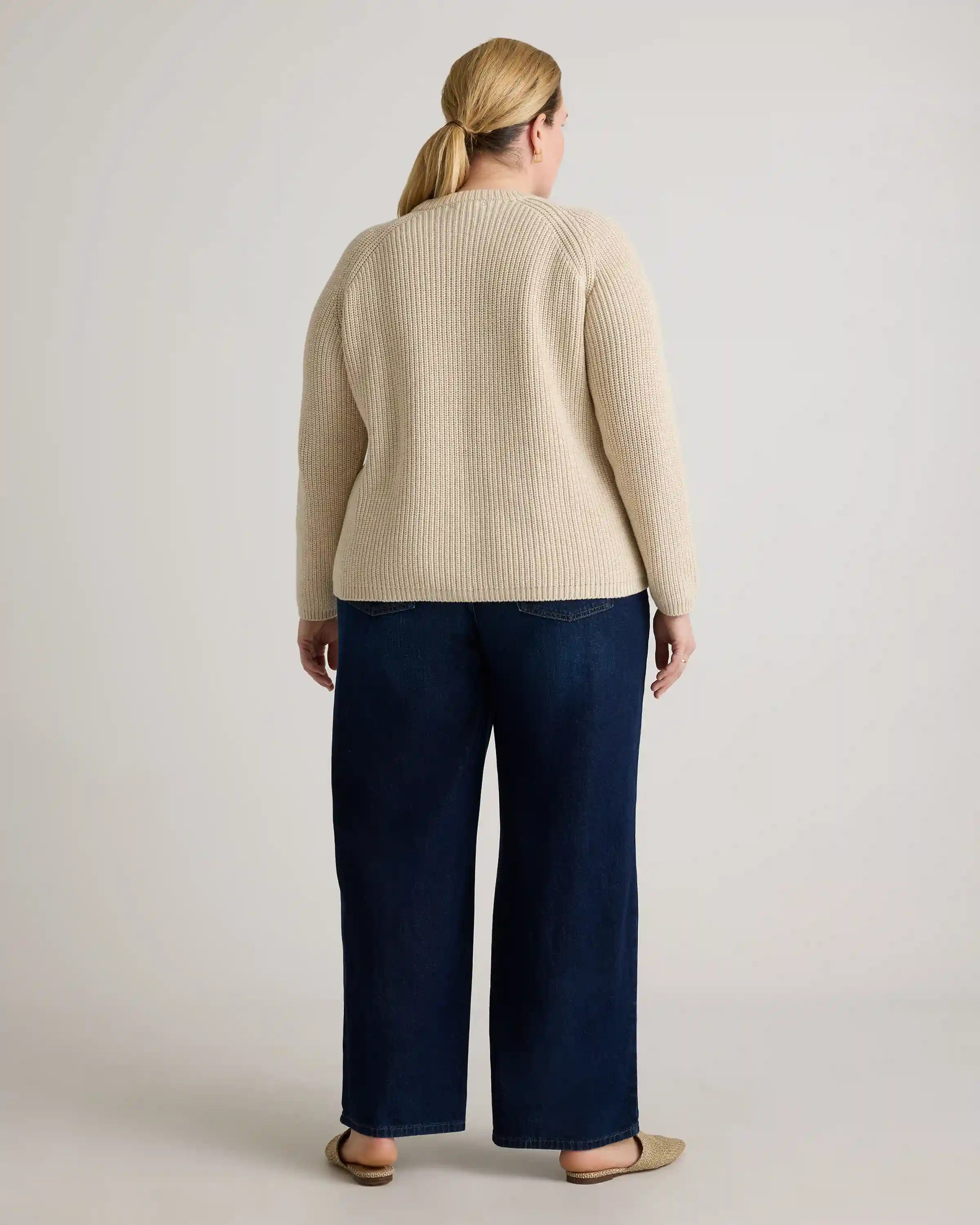 100% Organic Cotton Fisherman Crew Sweater