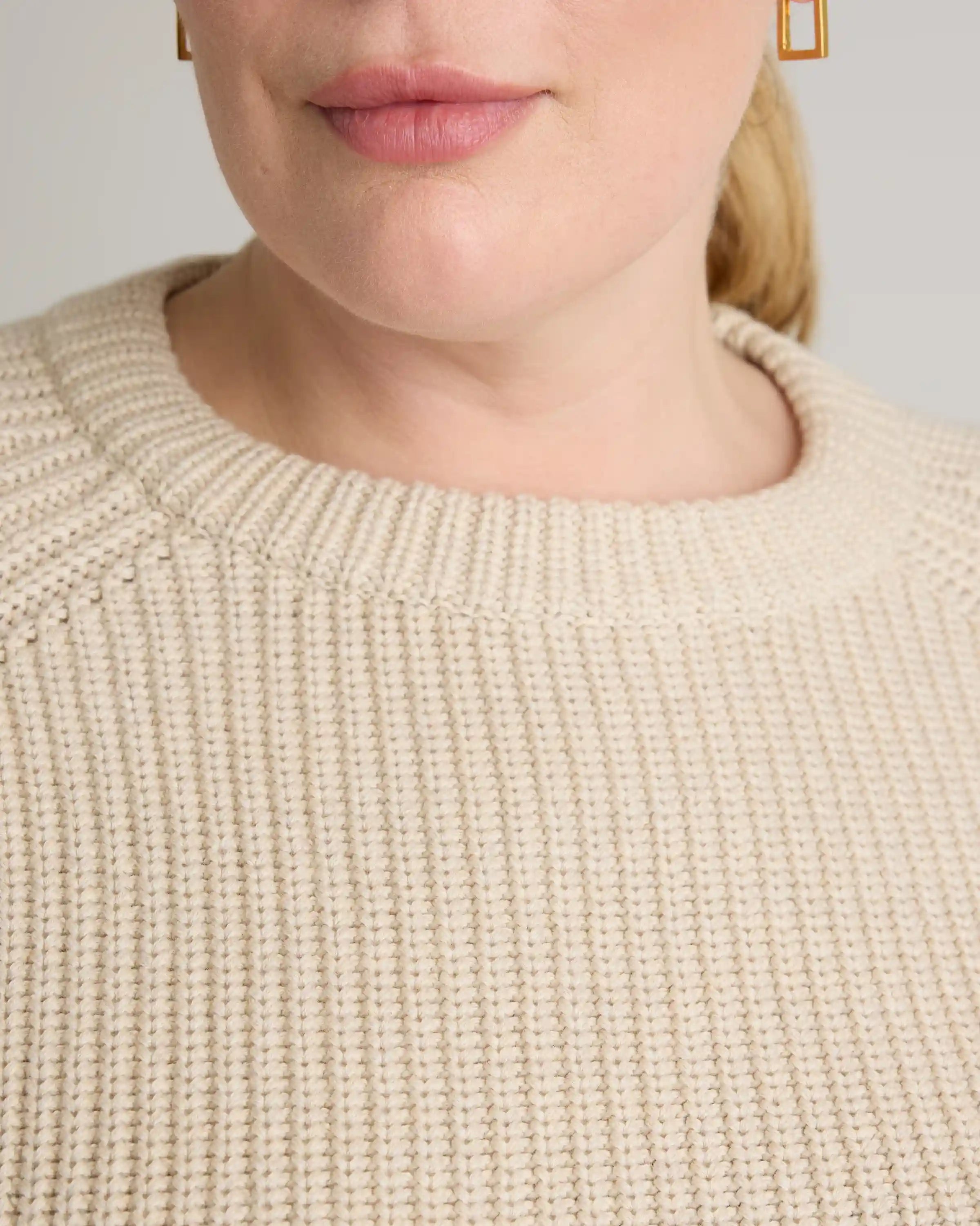 100% Organic Cotton Fisherman Crew Sweater