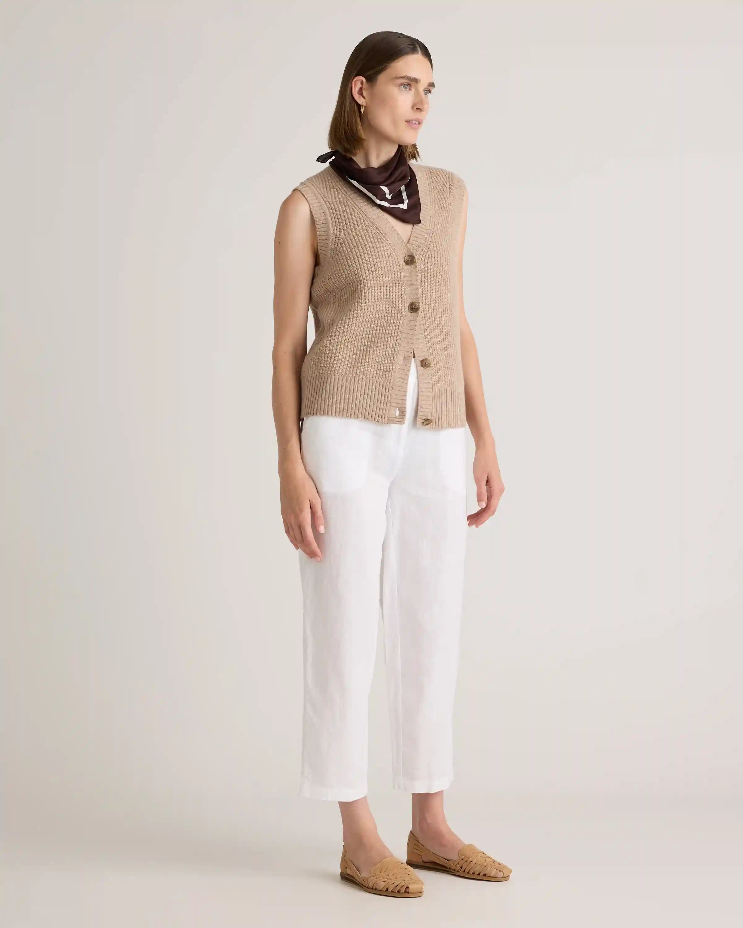 Mongolian Cashmere Fisherman Sweater Vest