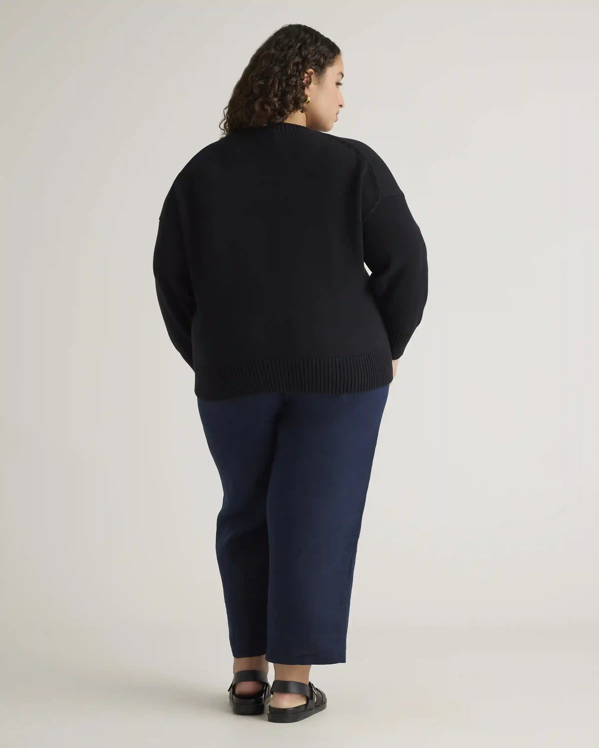 100% Organic Cotton Boyfriend Crew Sweater