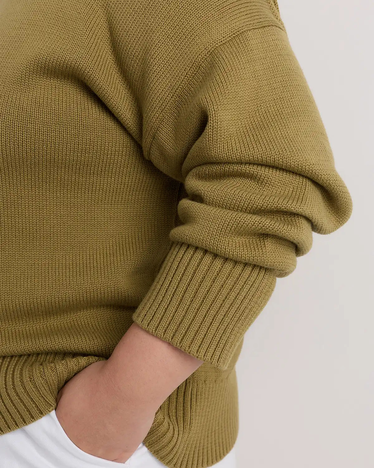 100% Organic Cotton Boyfriend Crew Sweater