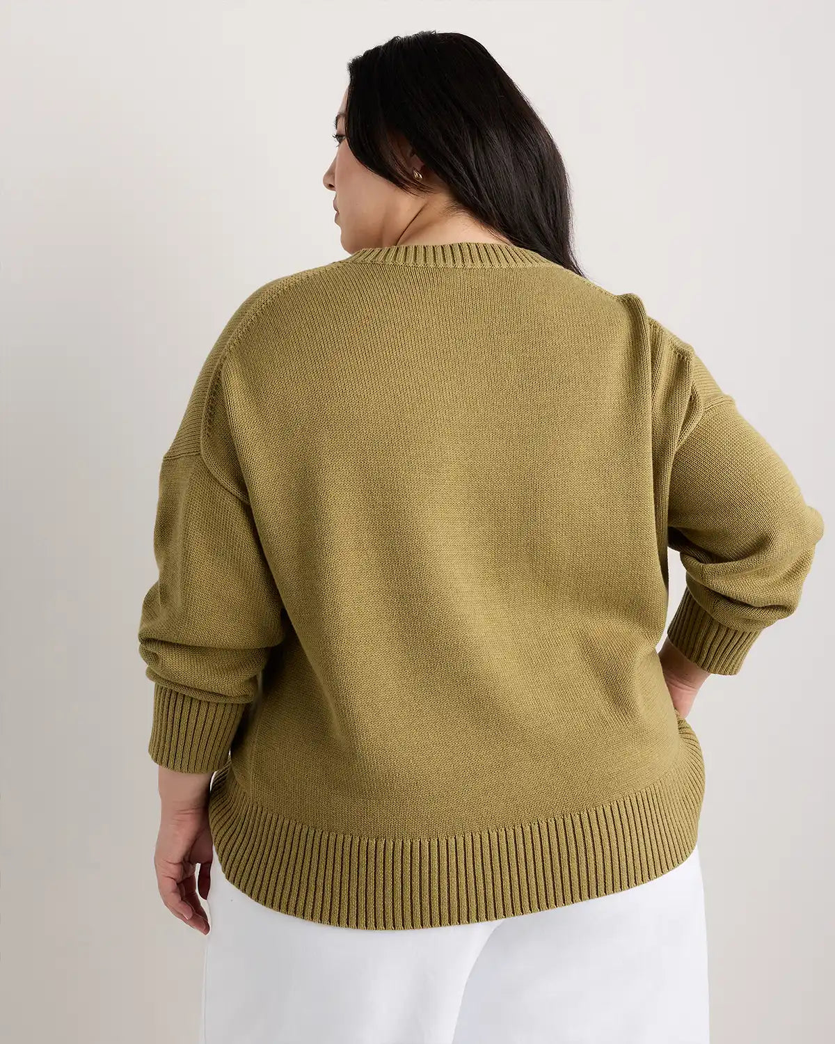 100% Organic Cotton Boyfriend Crew Sweater