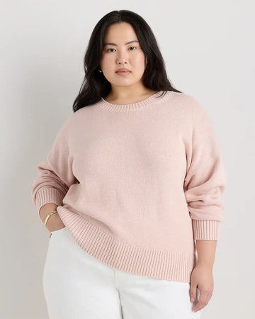 100% Organic Cotton Boyfriend Crew Sweater