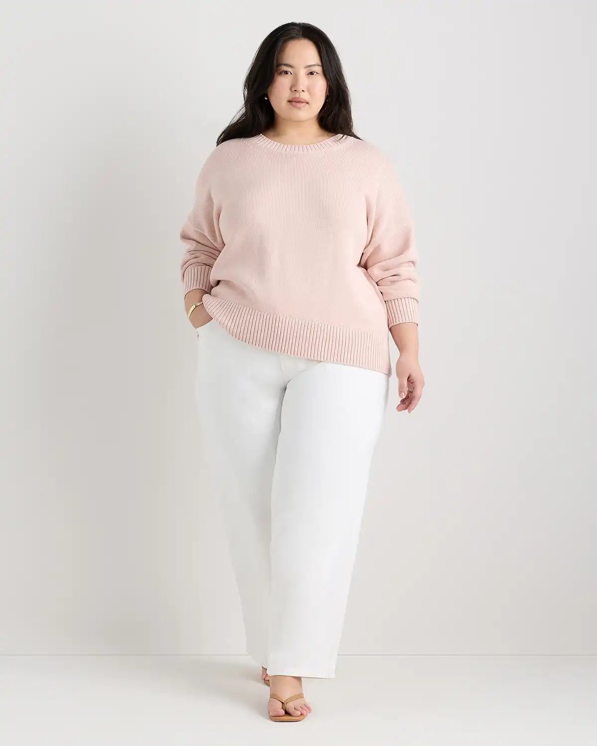 100% Organic Cotton Boyfriend Crew Sweater